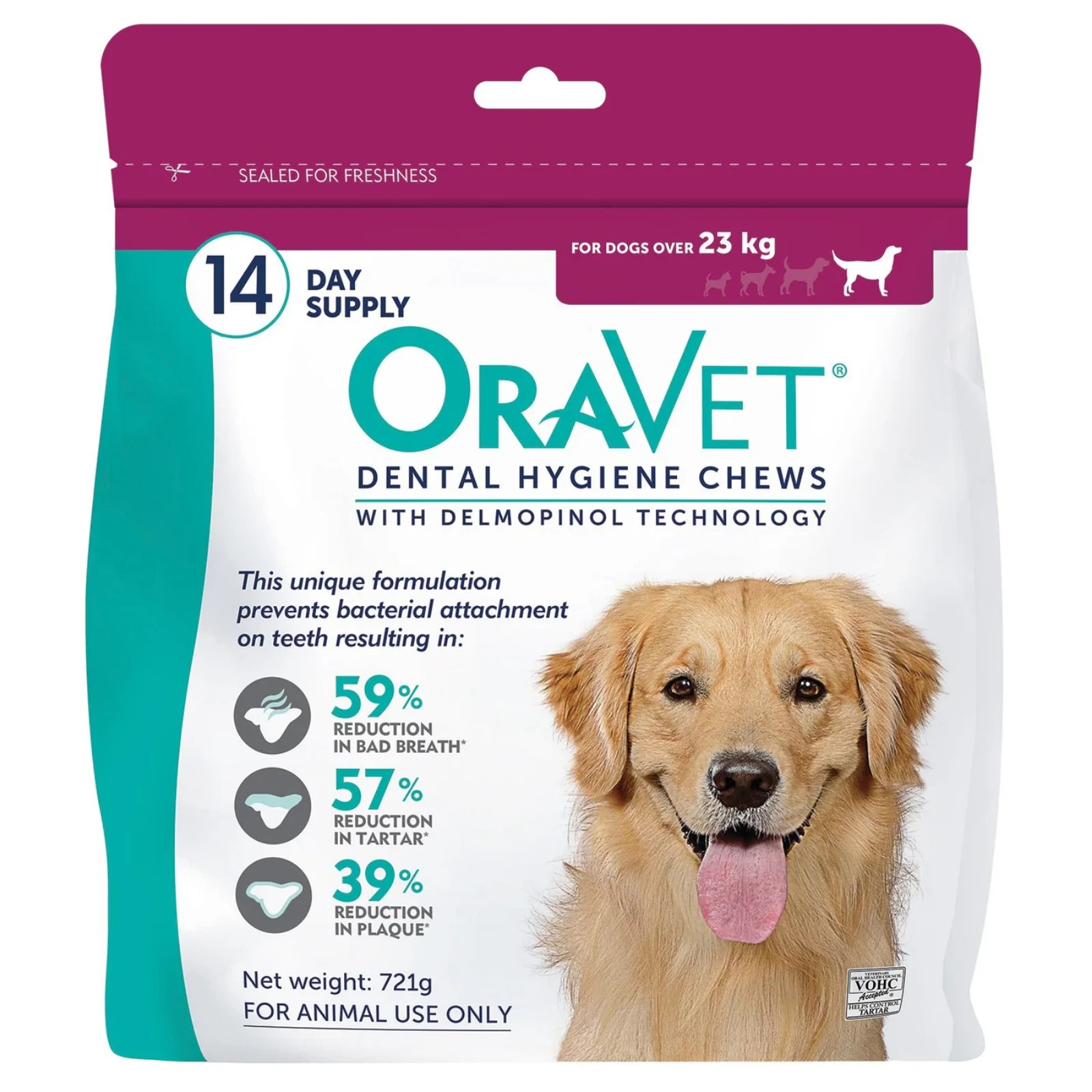 1 Oravet Dental Hygiene Chews For Large Dogs - 14 Chews, 1 of 2