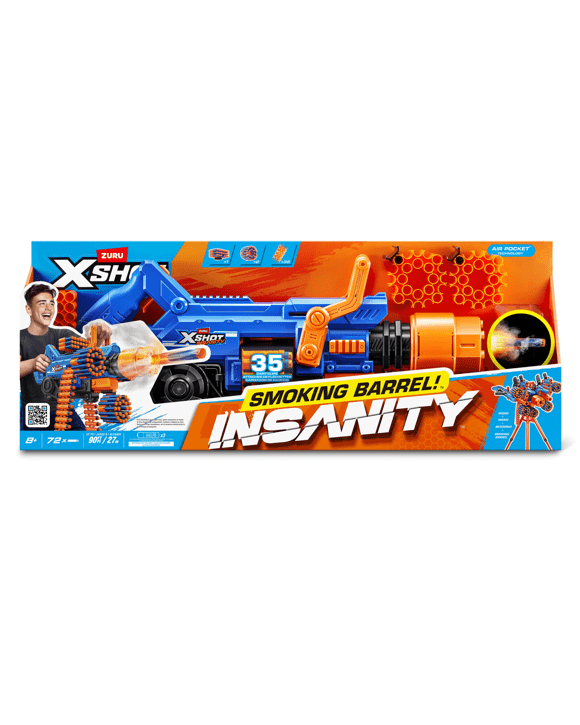 Zuru X-Shot Insanity Smoking Barrel Blaster