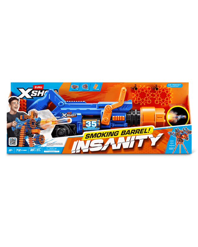 Zuru X-Shot Insanity Smoking Barrel Bla