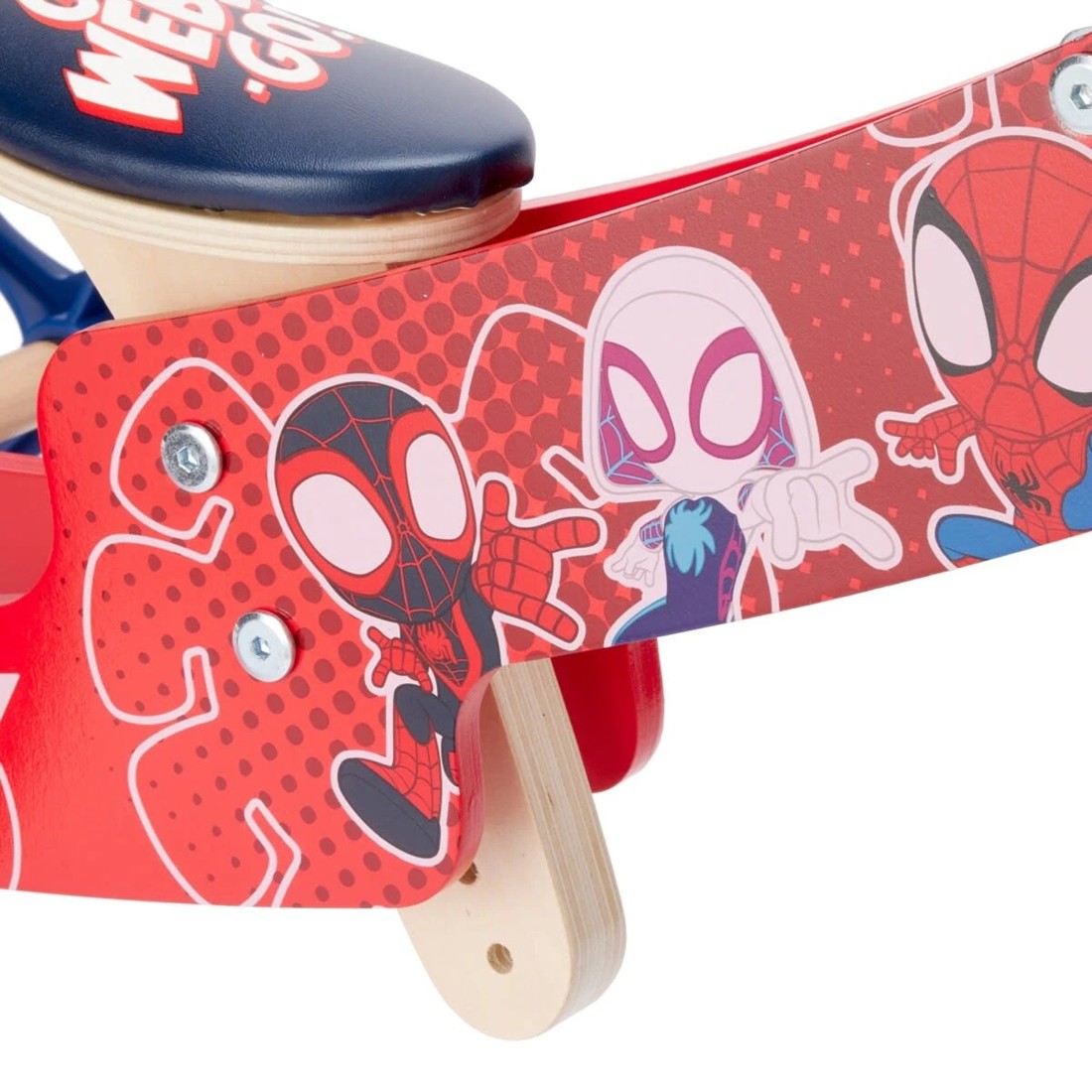 6 Disney Junior Marvel Spidey and His Amazing Friends 2-in-1 Wooden Balance Bike, 6 of 9