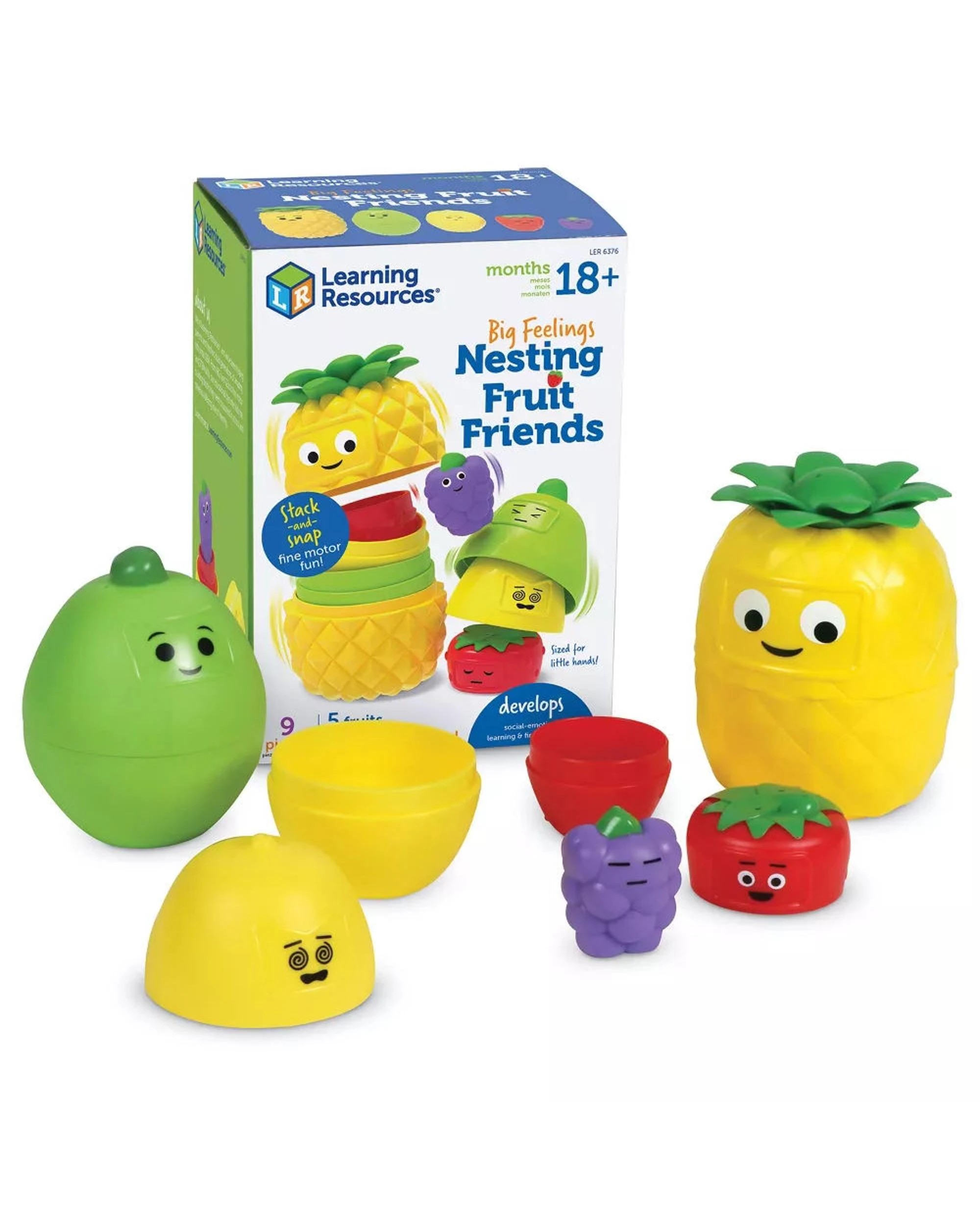 1 Learning Resources Big Feelings Nesting Fruit Friends Toy, 1 of 10
