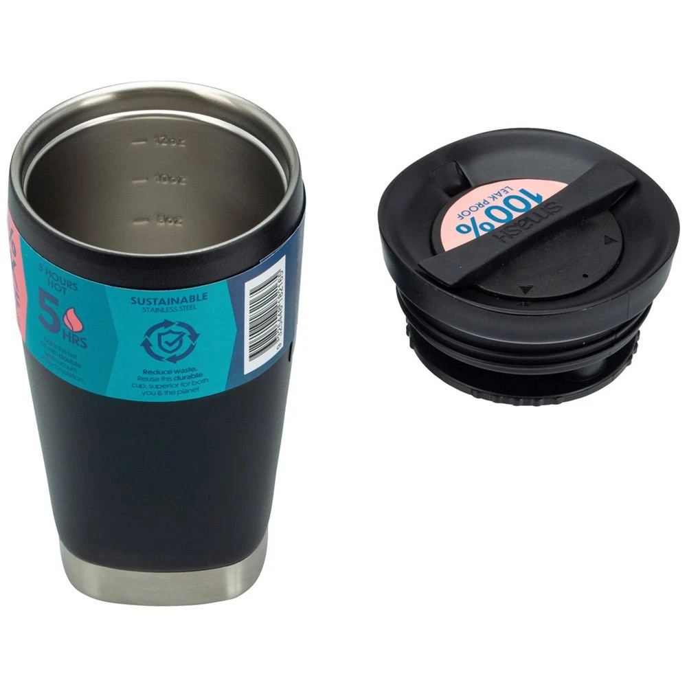 6 Smash Blue Stainless Steel Barista Buddy 350mL Black, 6 of 7
