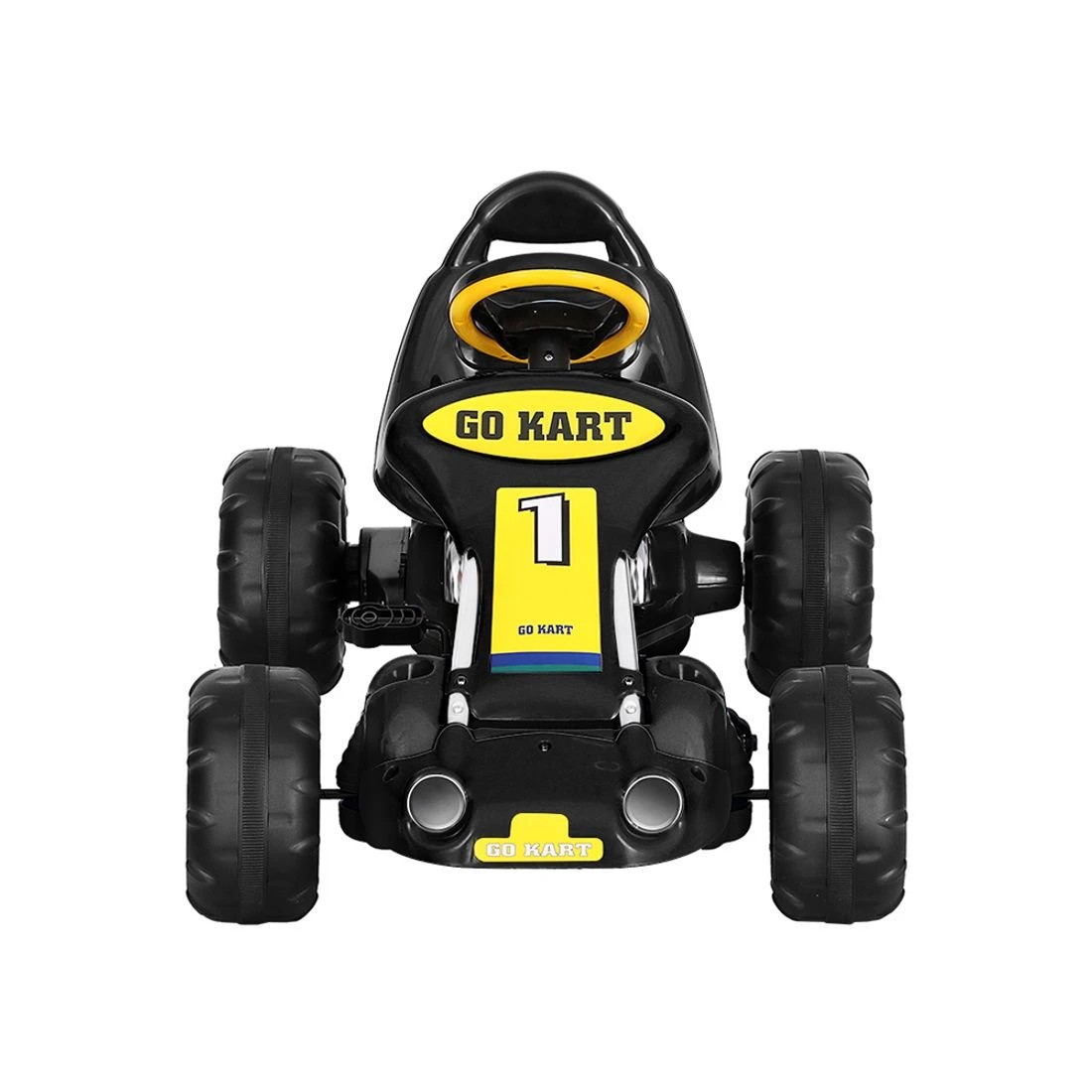 4 Rigo Kids Pedal Go Kart Ride On Toys Racing Car Plastic Tyre - Black, 4 of 5
