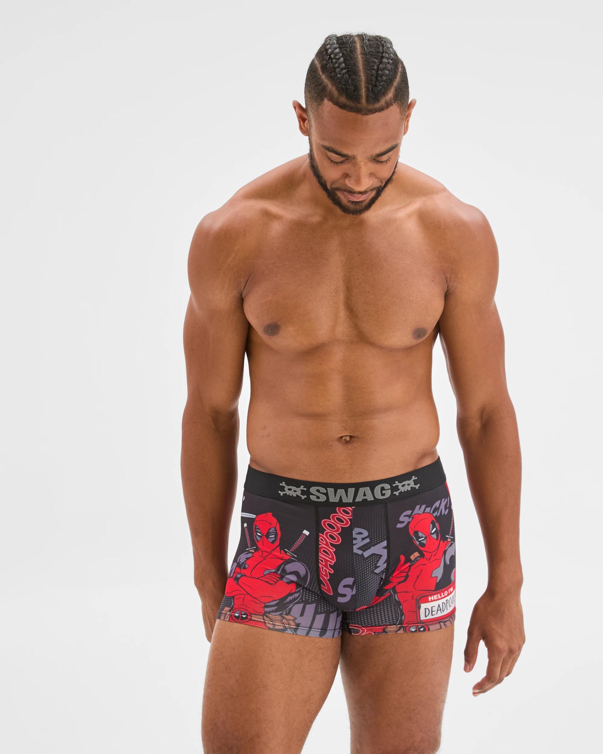 2 Swag Licensed Trunks - Deadpool BLACK, 2 of 4