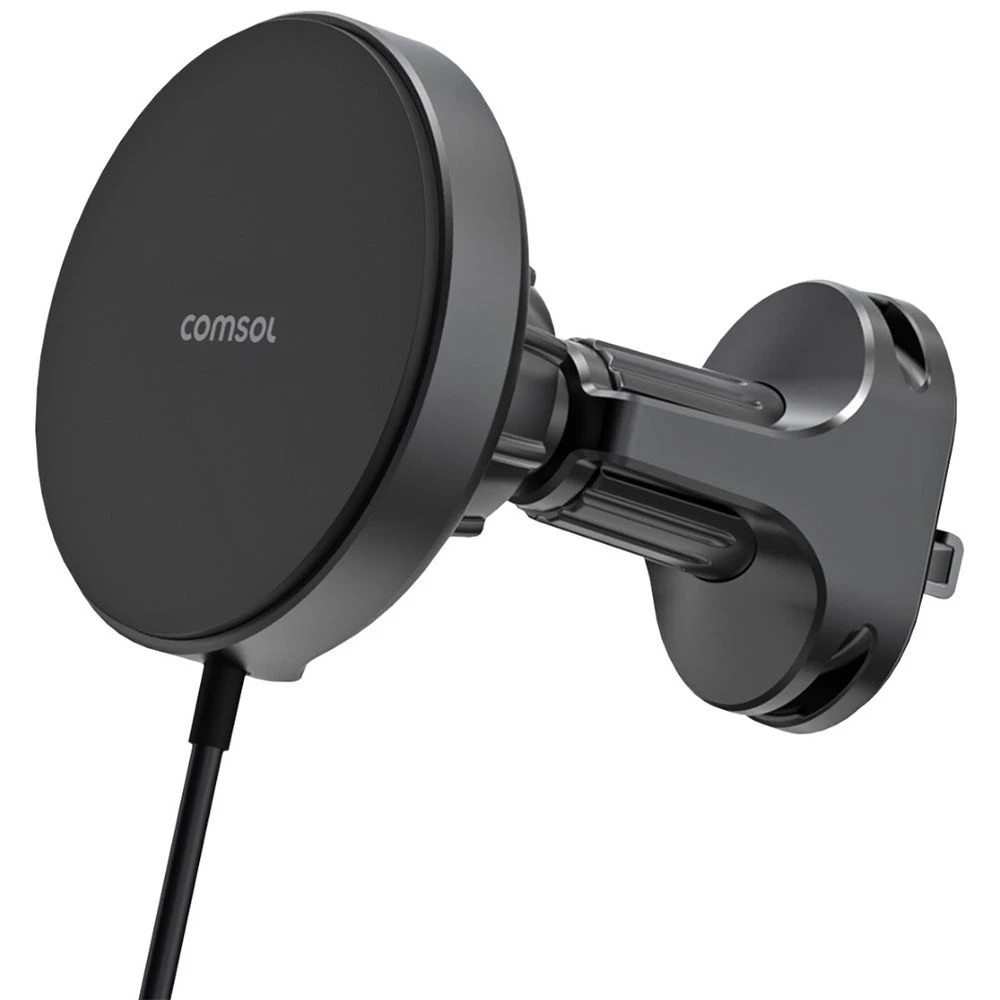1 Comsol Drive Qi2 Wireless Car Charger Black, 1 of 5