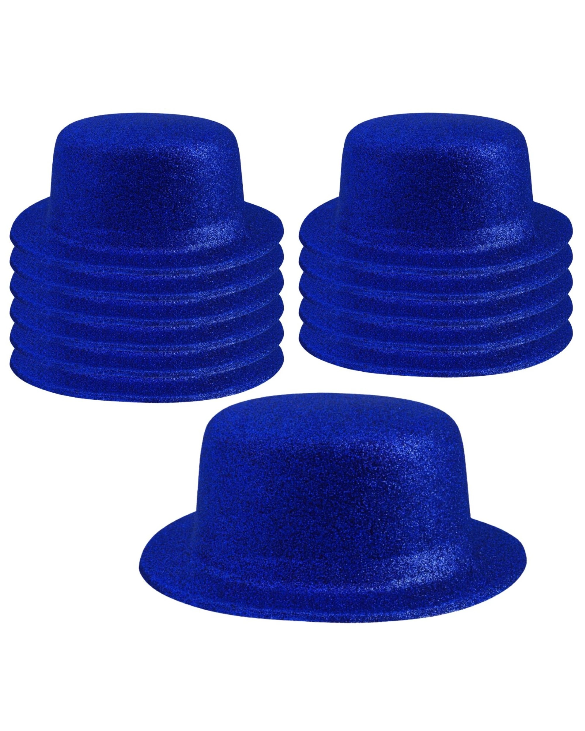 1 BR Costumes Glitter Bowler Hat Party Costume Accessory - Bulk Pack of 12, 1 of 3