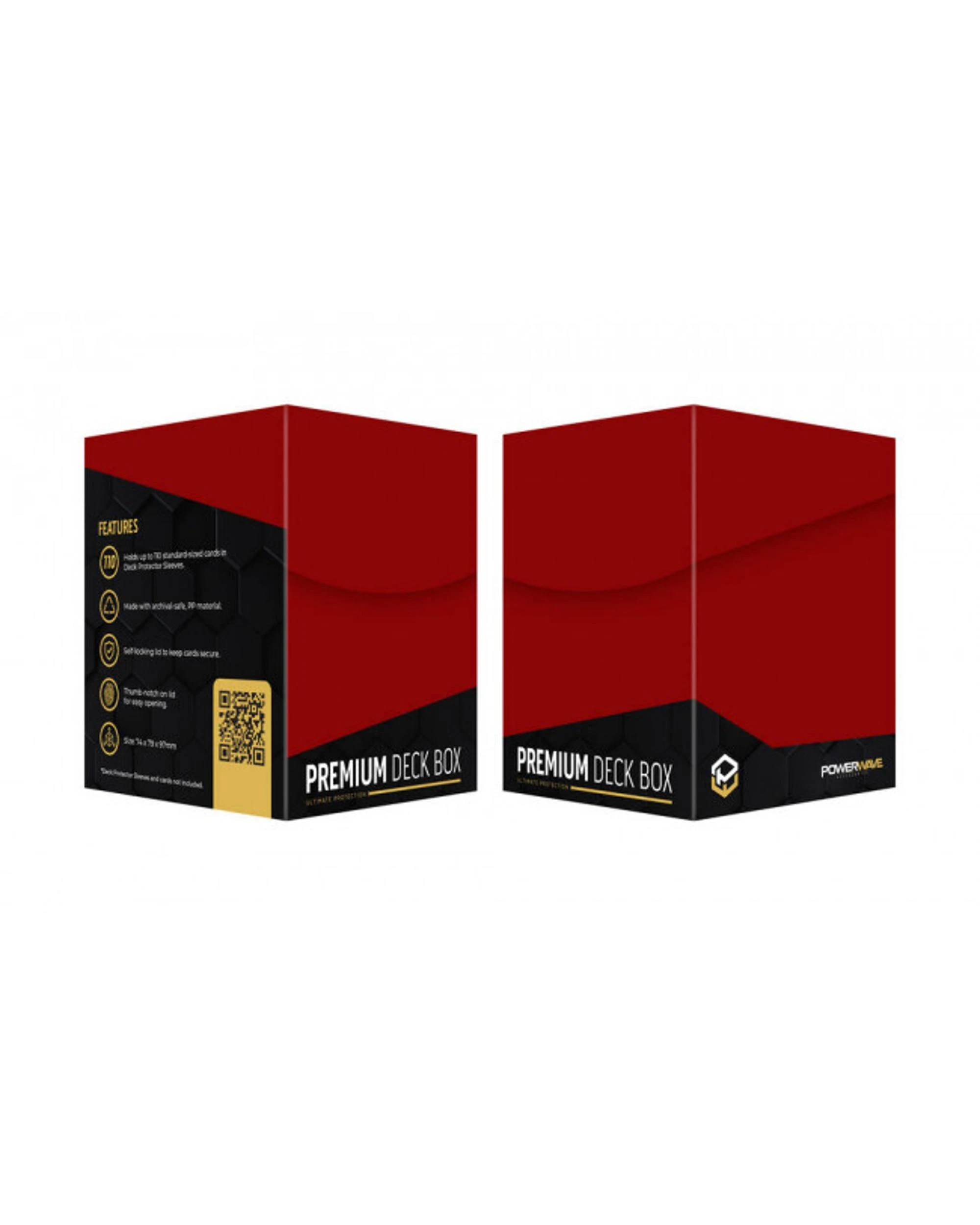 1 Powerwave Premium Deck Box - Red, 1 of 1