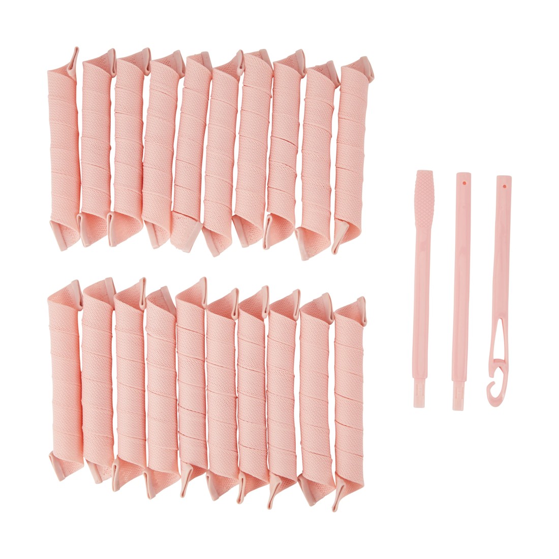 2 OXX Haircare 20 Pieces Heatless Spiral Curler - Pink, 2 of 6