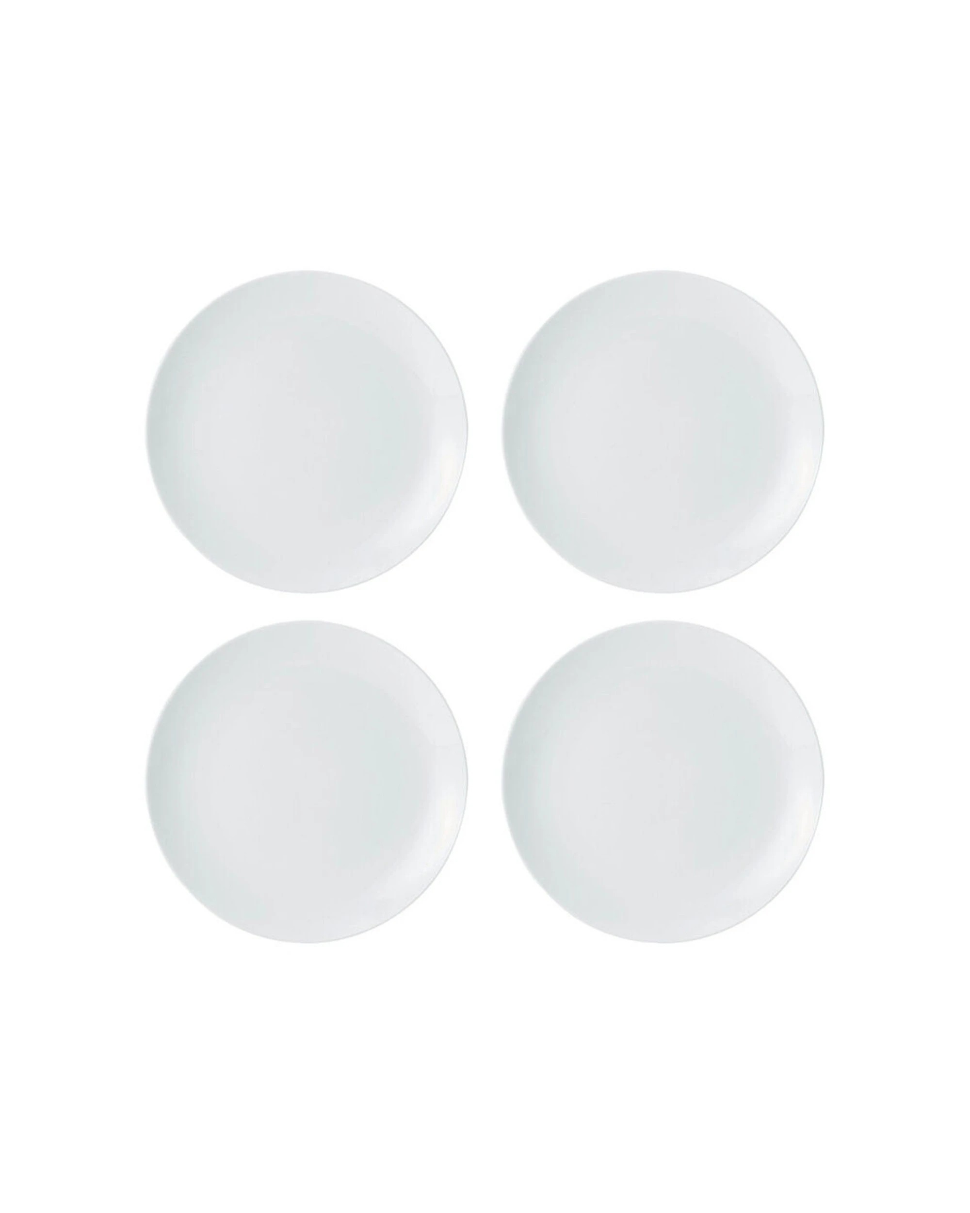 1 Mikasa 4pc Chalk Kitchen Porcelain Side Plate Set 21cm Durable - White, 1 of 6
