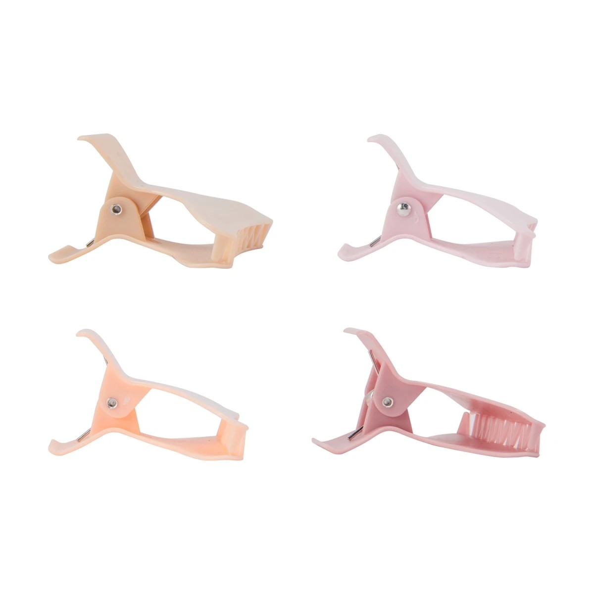 3 OXX Haircare 4 Pack Pastel Salon Claw Hair Clips, 3 of 6