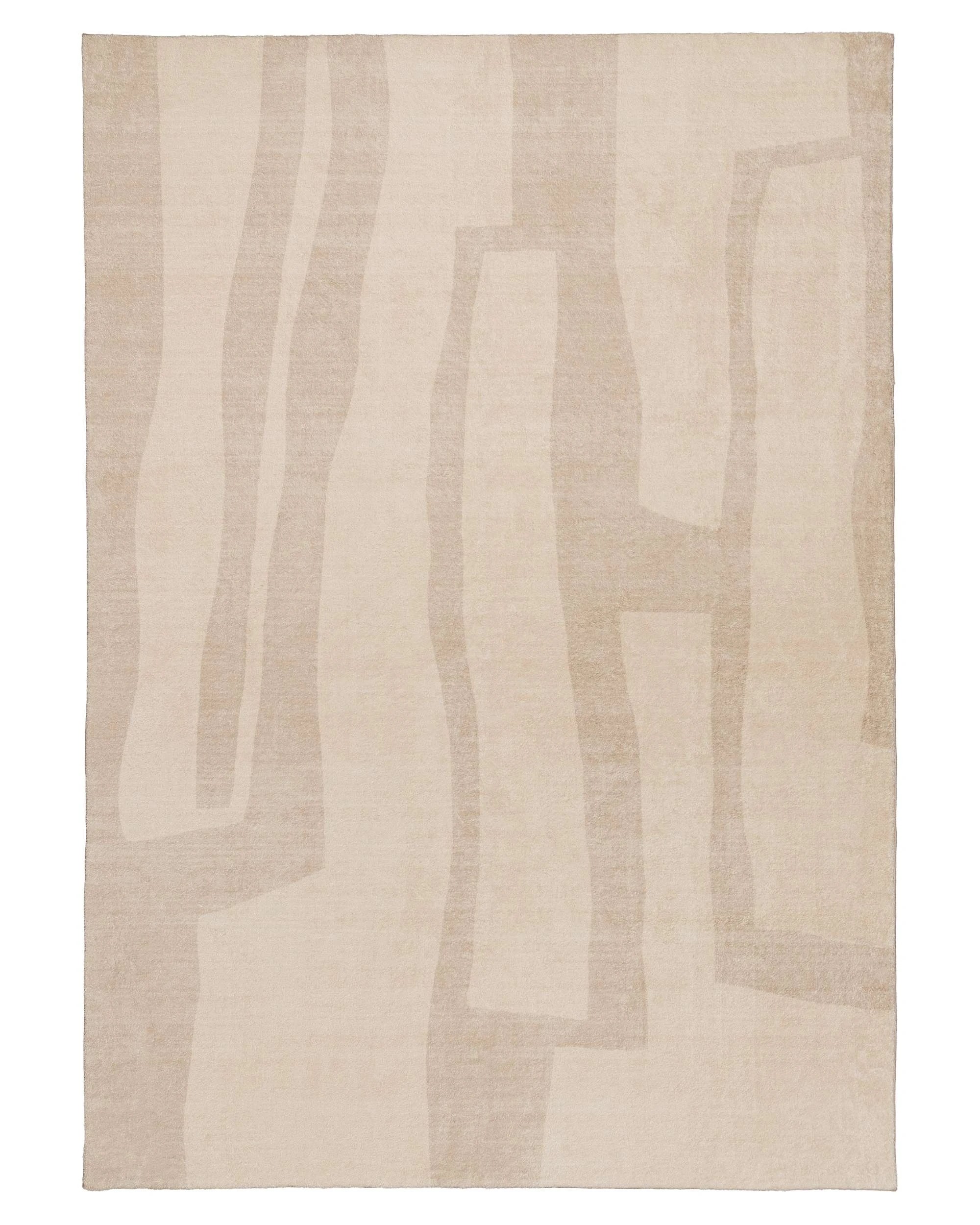 1 Loopsie Edgemere Printed Washable Rug-230cm x 160cm - Beige, 1 of 8