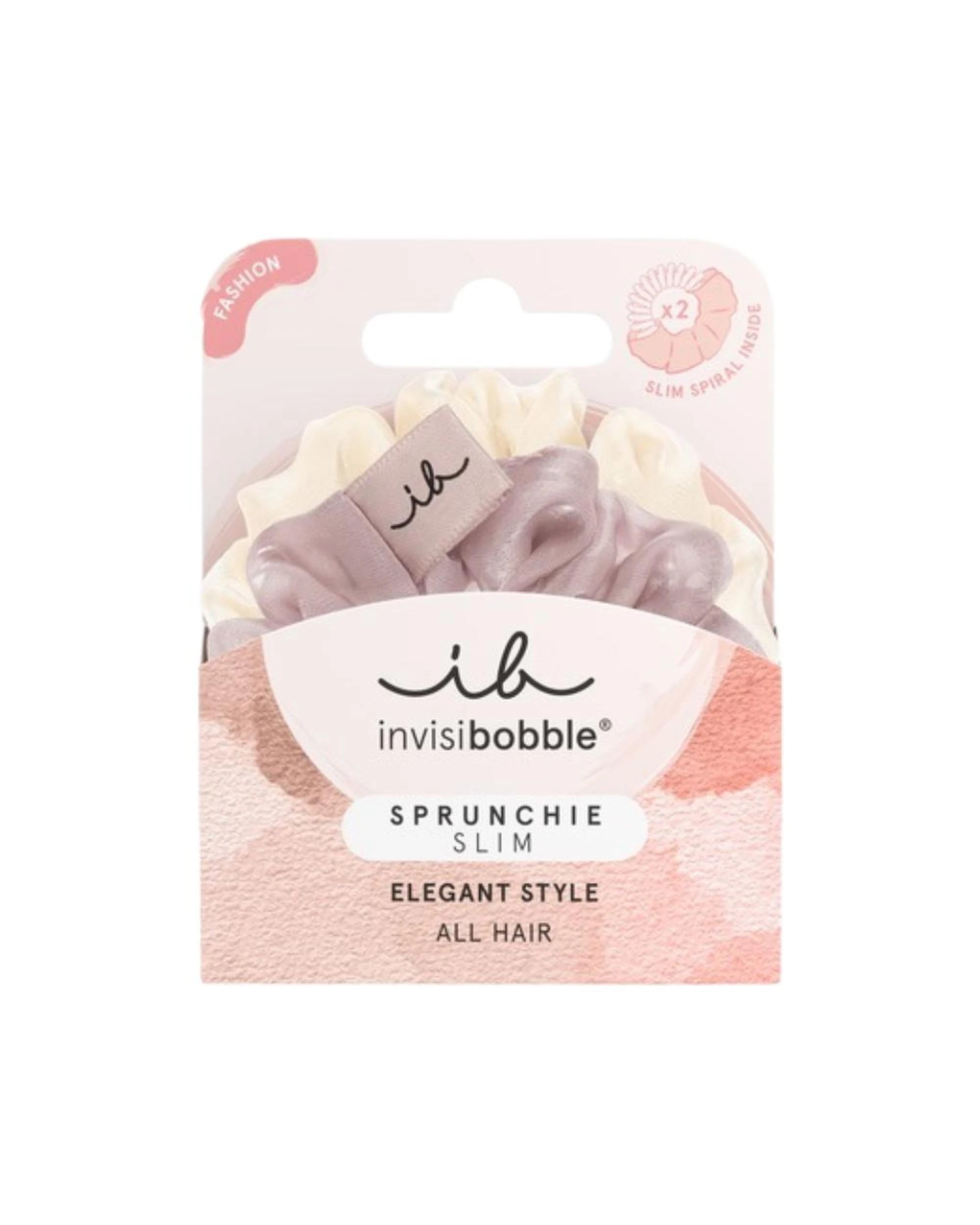 2 Invisibobble Sprunchie Slim Spiral Scrunchie 2Pk - Hairiffic - Pink, 2 of 2