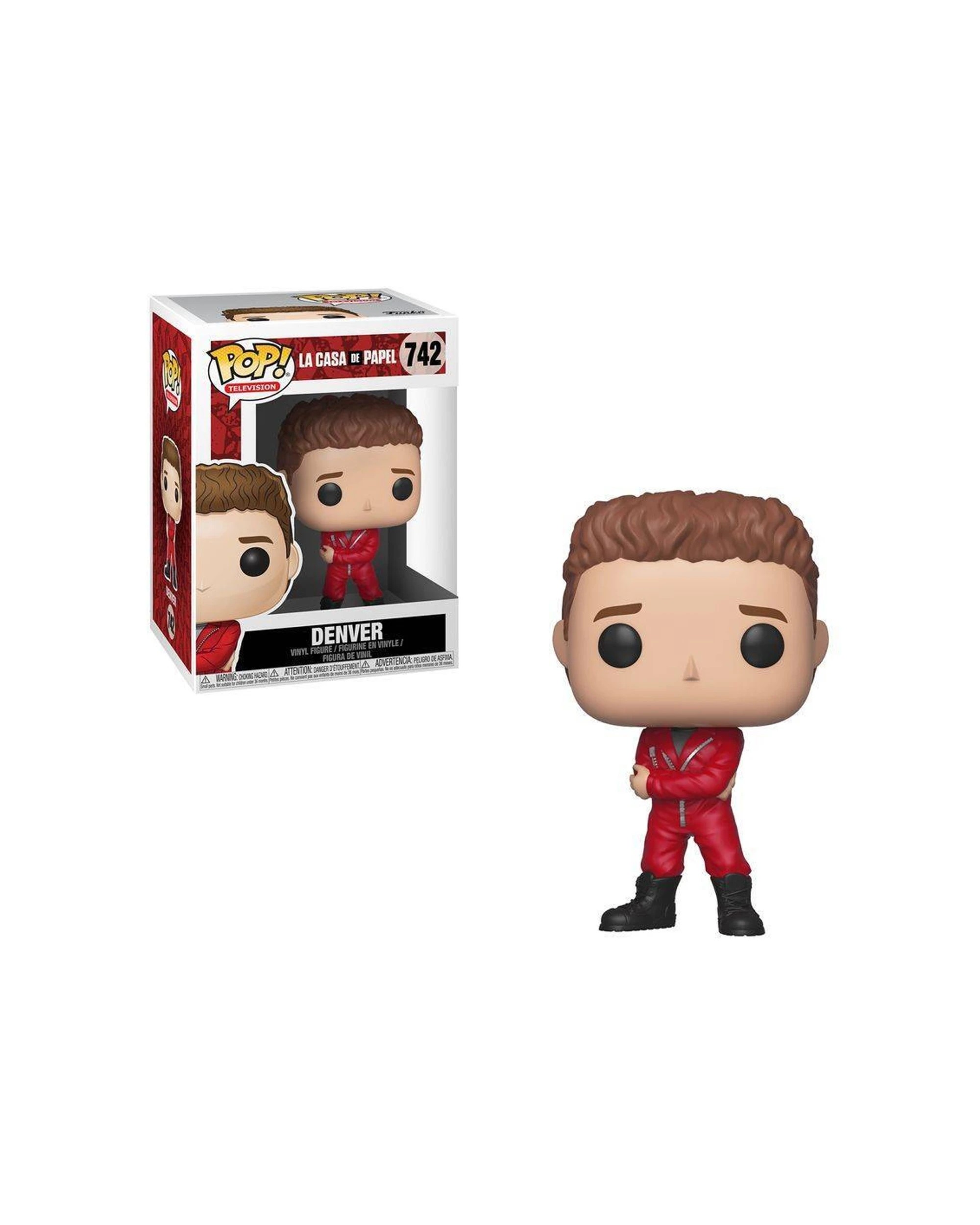 2 Pop Vinyl Figurine La Casa De Papel Money Heist - Denver 10cm Action Figure - Red, 2 of 3