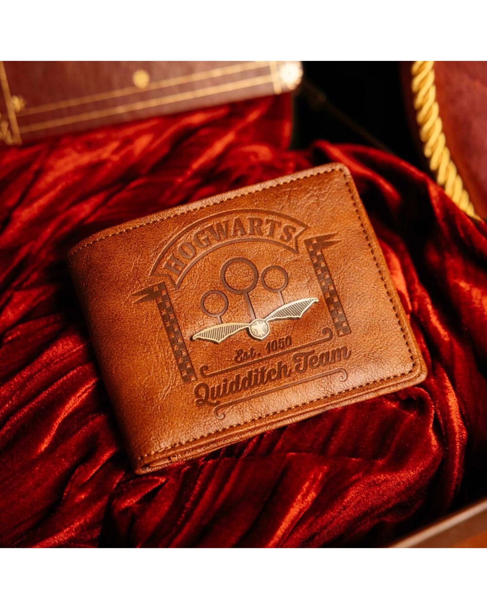 3 Harry Potter 25th Anniversary - Hogwarts Quidditch Team Bi-Fold Wallet - ONE SIZE - Brown, 3 of 3