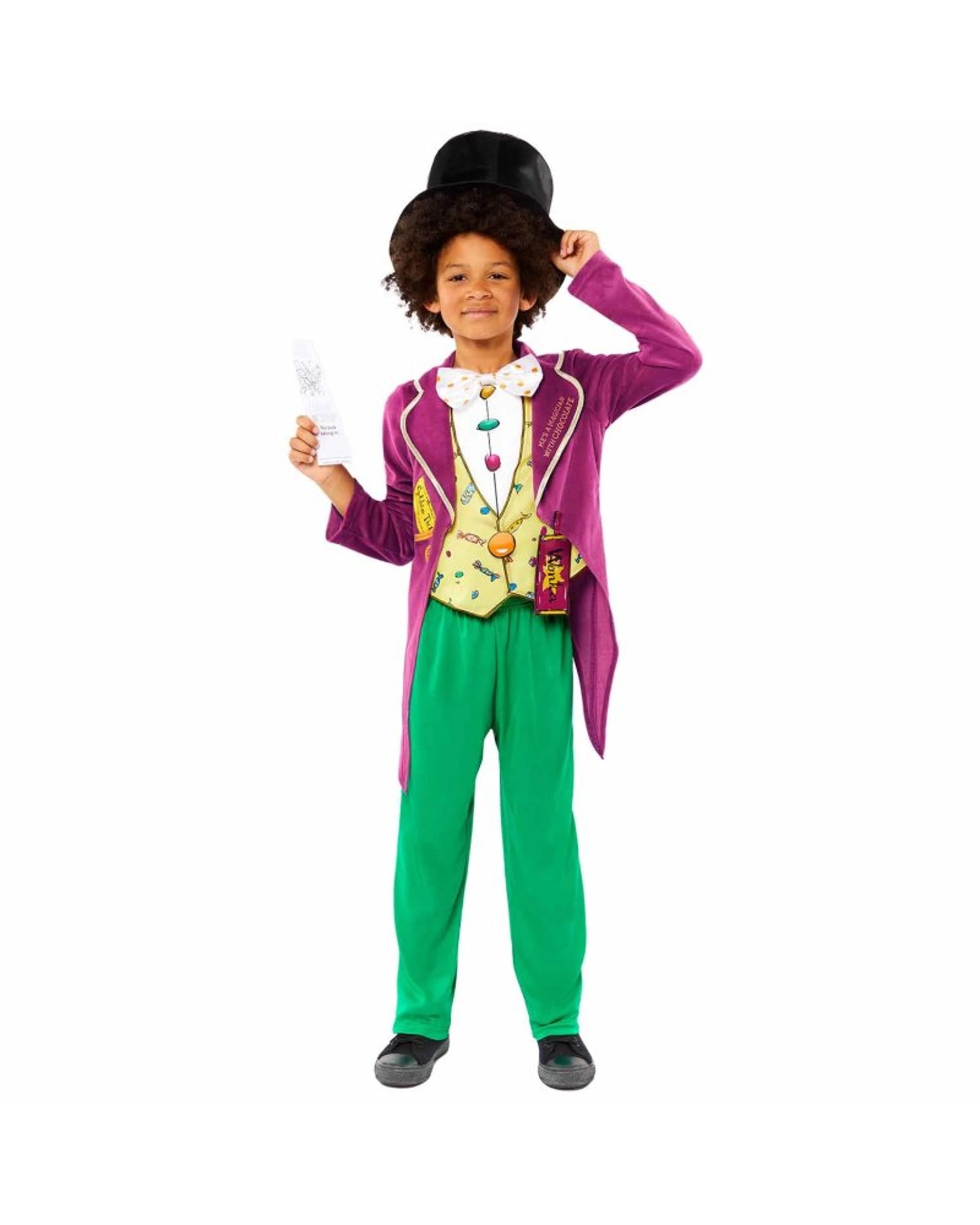 1 Willy Wonka Classic Child Costume Size Boys 4-6 Years, 1 of 3