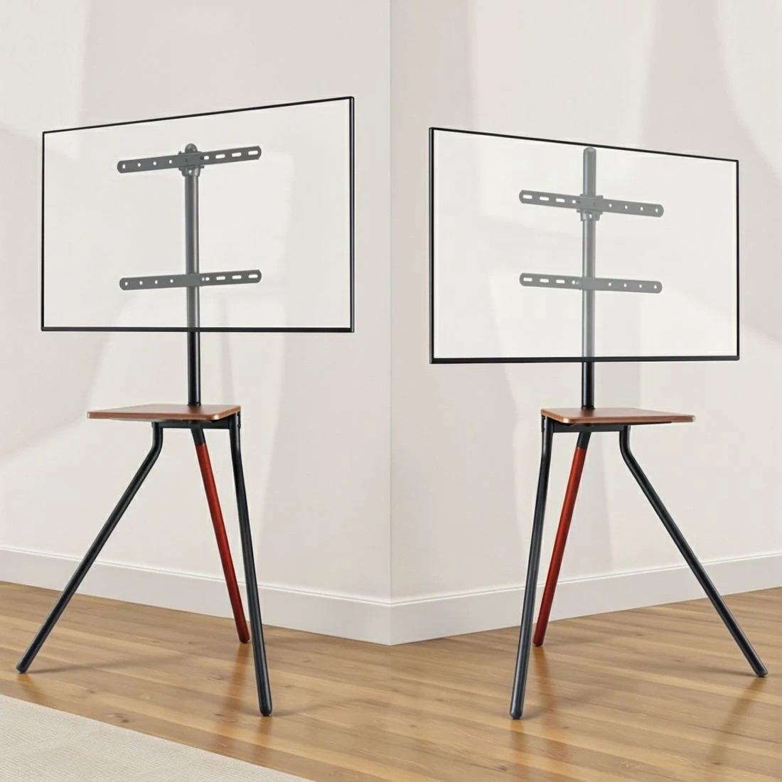 5 Artiss TV Stand Wooden Tray 24-55" Swivel Height Adjustable - Multi, 5 of 7