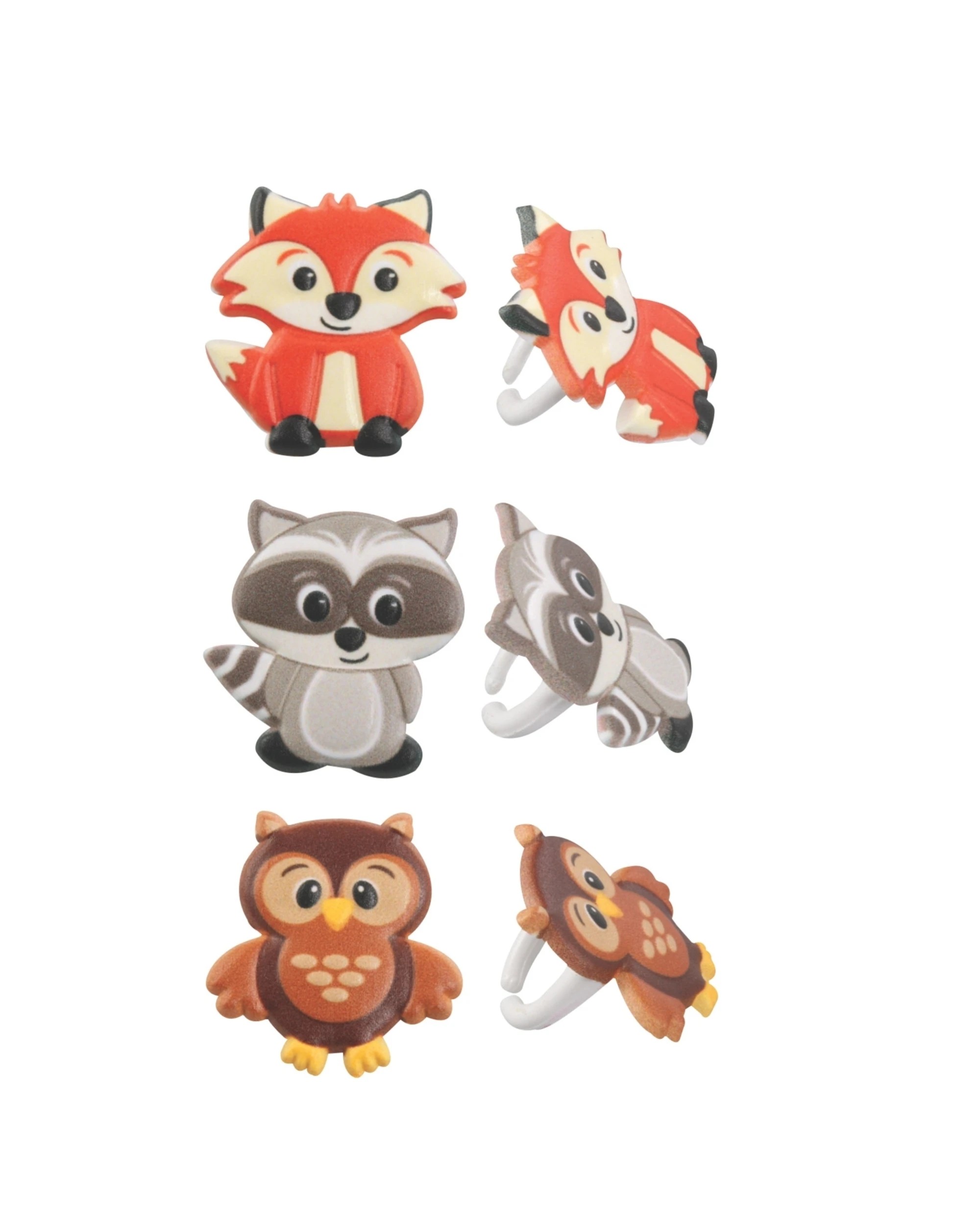 2 DecoPac Woodland Animals Cupcake Rings Pack of 12 - Multi, 2 of 2