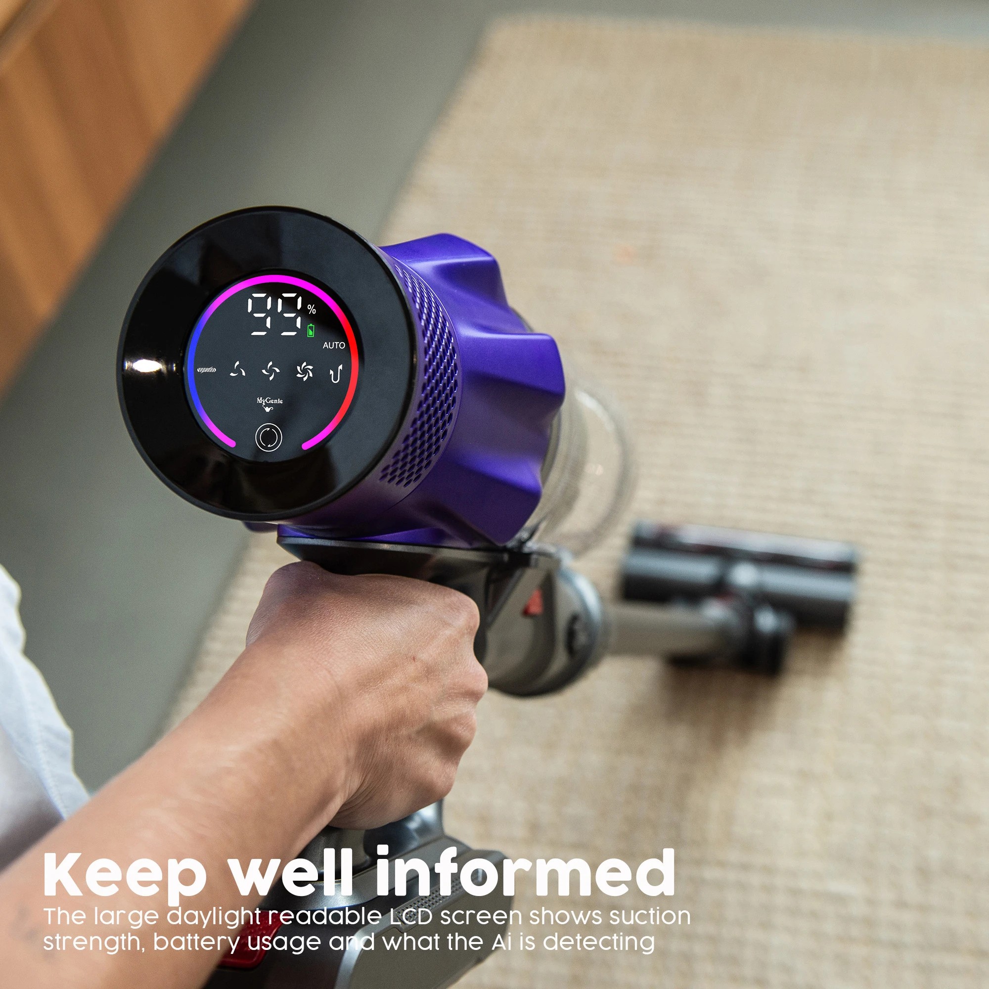 7 MyGenie Sentinel Ai Pro Stick Vac with Mop - Grey, 7 of 10