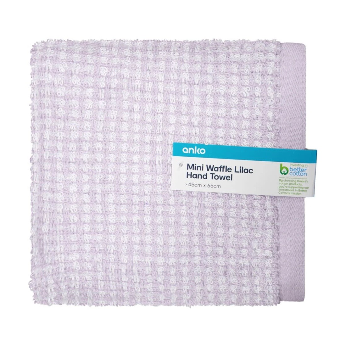 5 Mini Waffle Cotton Hand Towel - Lilac, 5 of 6