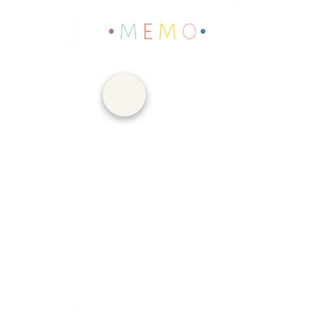 1 Three By Three Dry Erase Memo Board 14 x 25cm White/Rainbow, 1 of 2