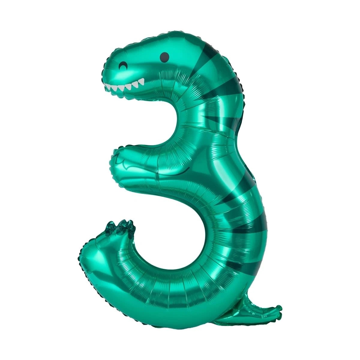 1 Dinosaur Number 3 Foil Balloon, 1 of 4