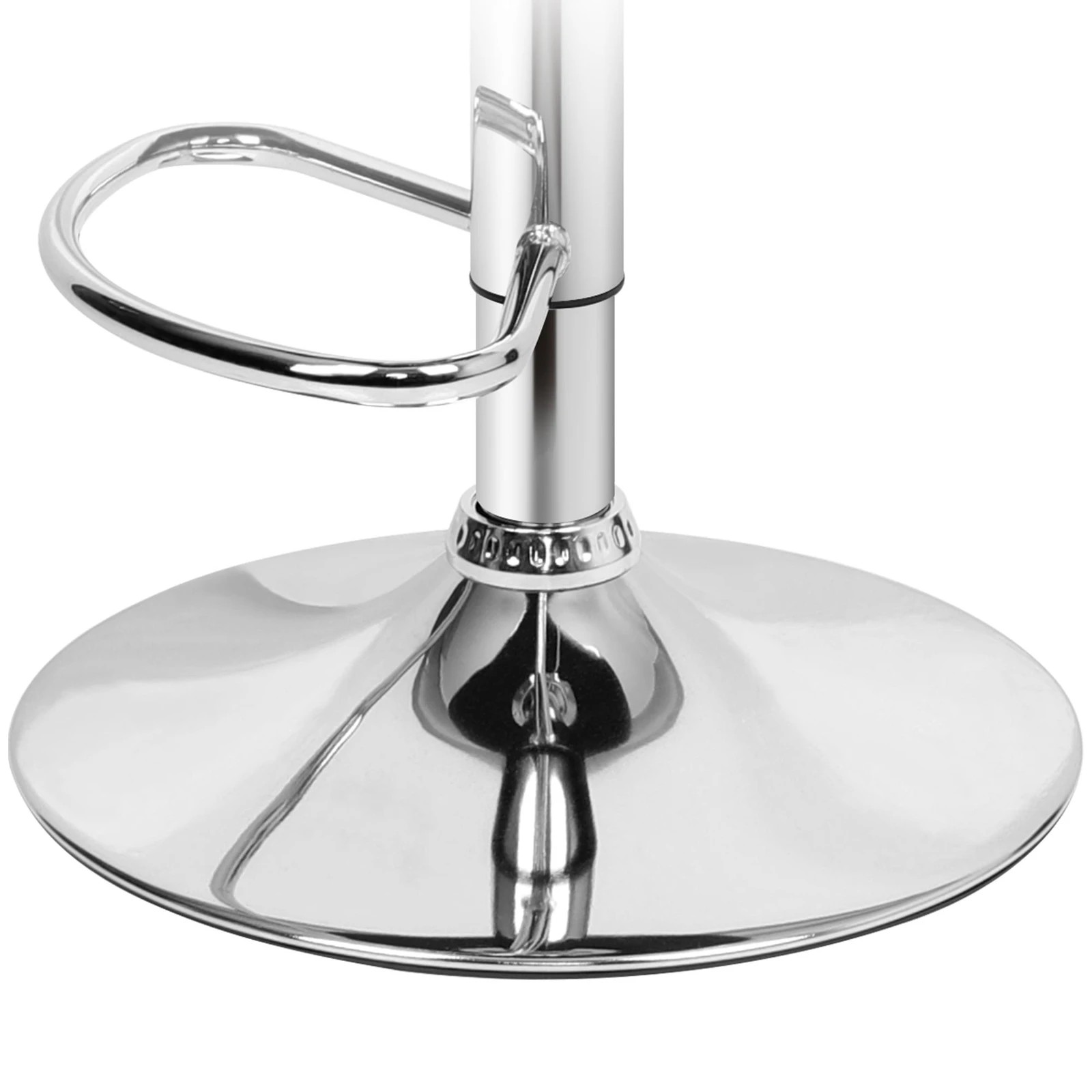 8 Alfordson 4x Bar Stool Kitchen Swivel Chair Wooden Leather Ramiro - White, 8 of 10