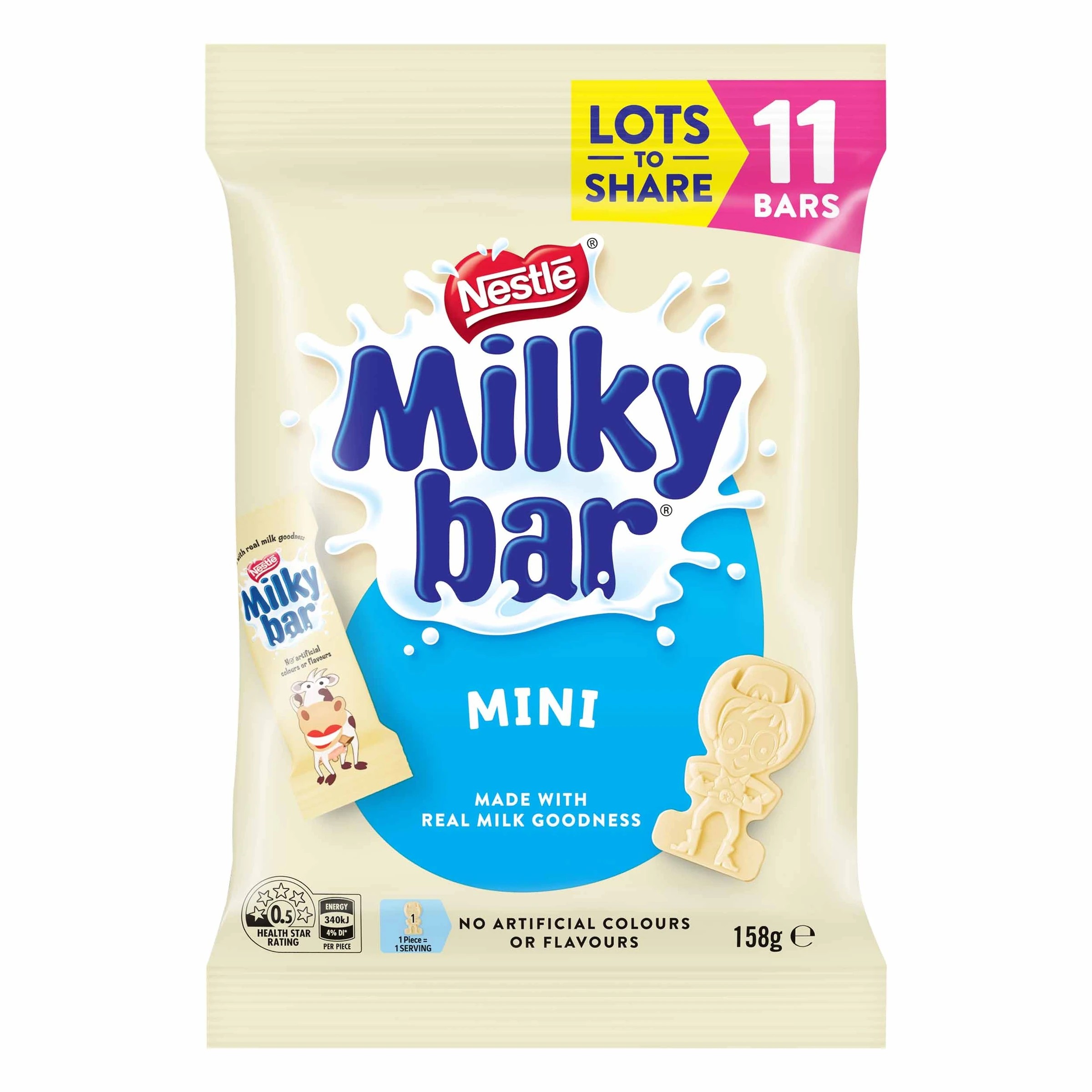 1 11 Piece Nestle Milkybar Share Pack 158g, 1 of 2