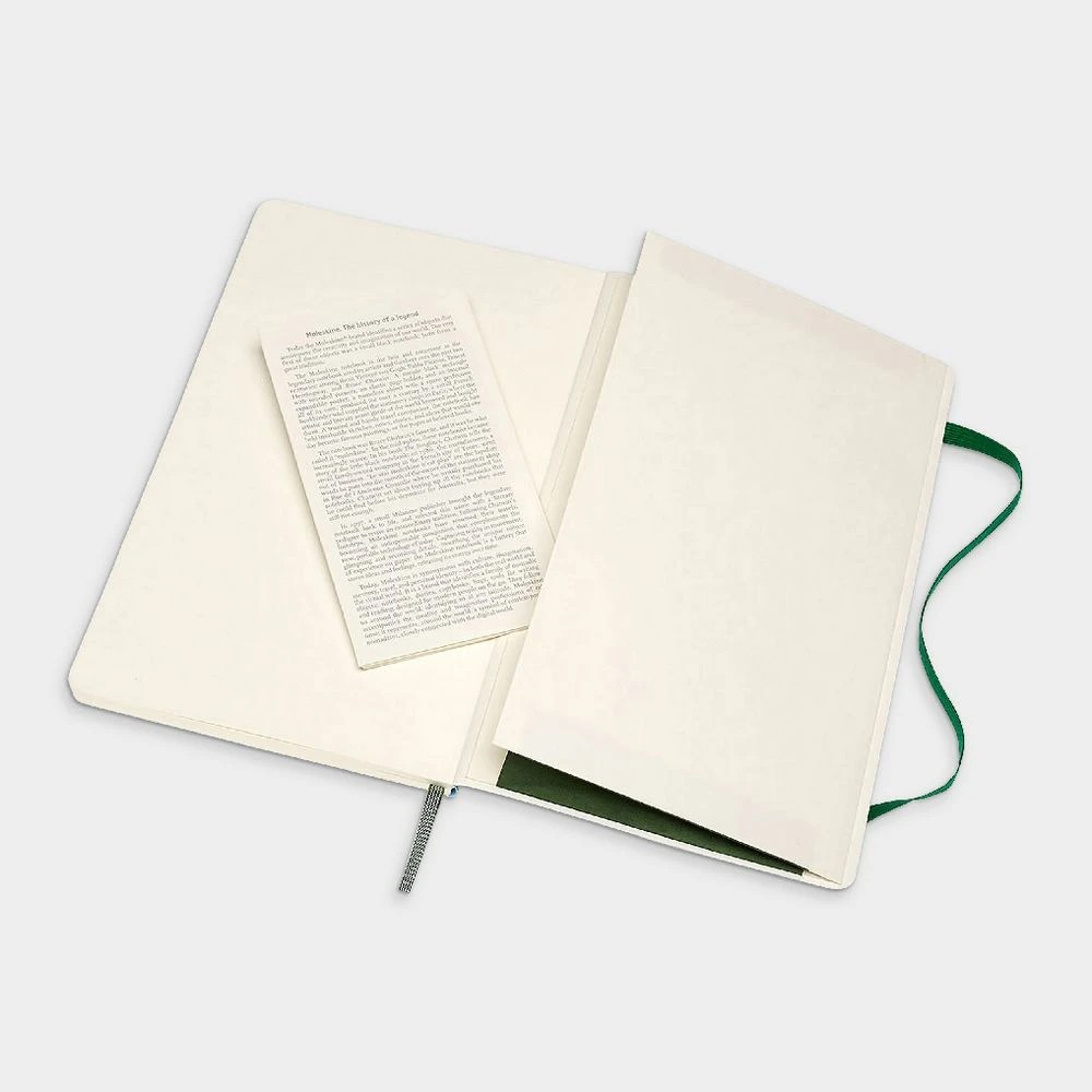 5 Moleskine Classic Soft Cover Ruled Notebook Myrtle Green, 5 of 9