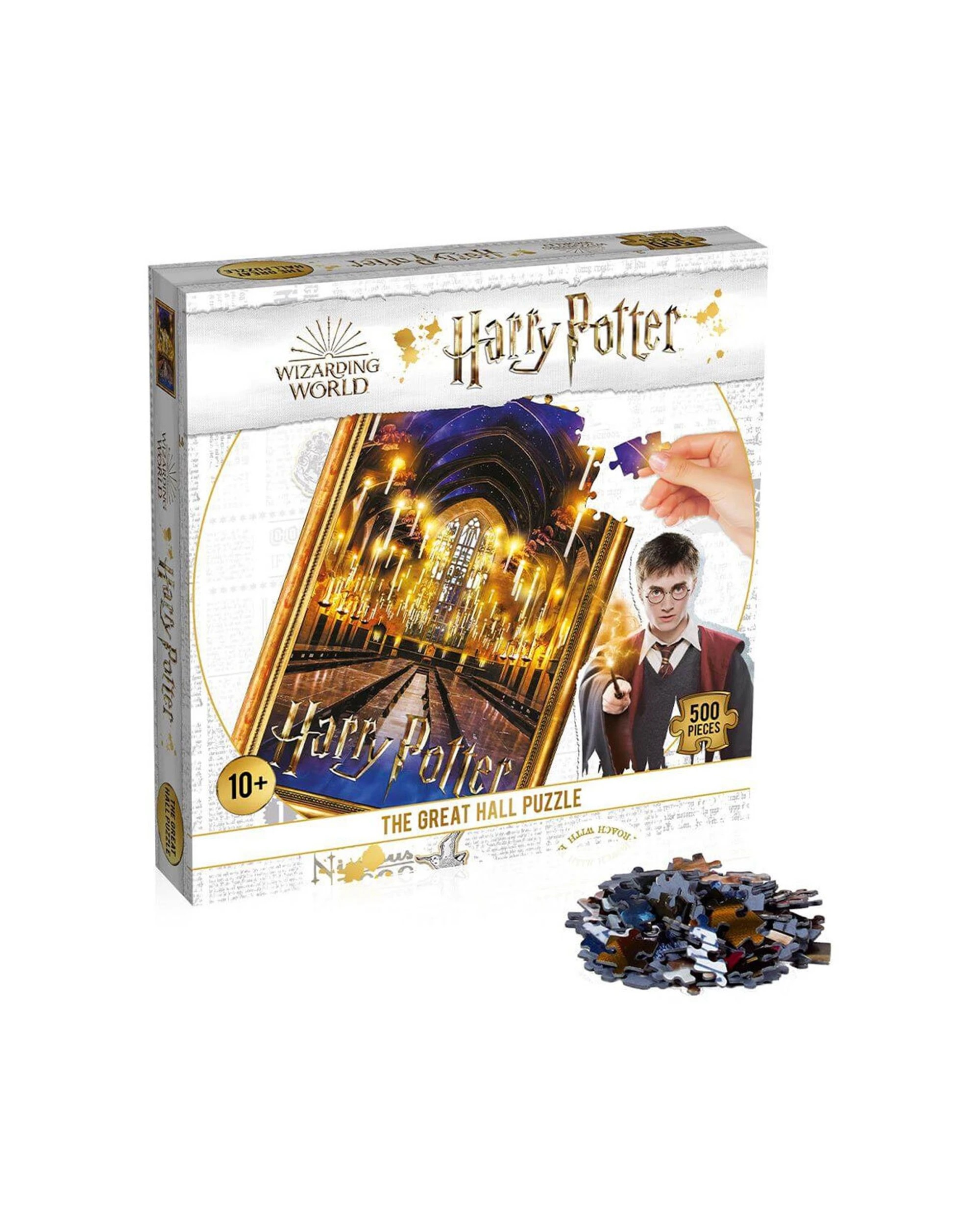 2 Harry Potter 500pc The Great Hall Jigsaw Puzzle Game Iconic Hogwarts Scene - Multi, 2 of 5