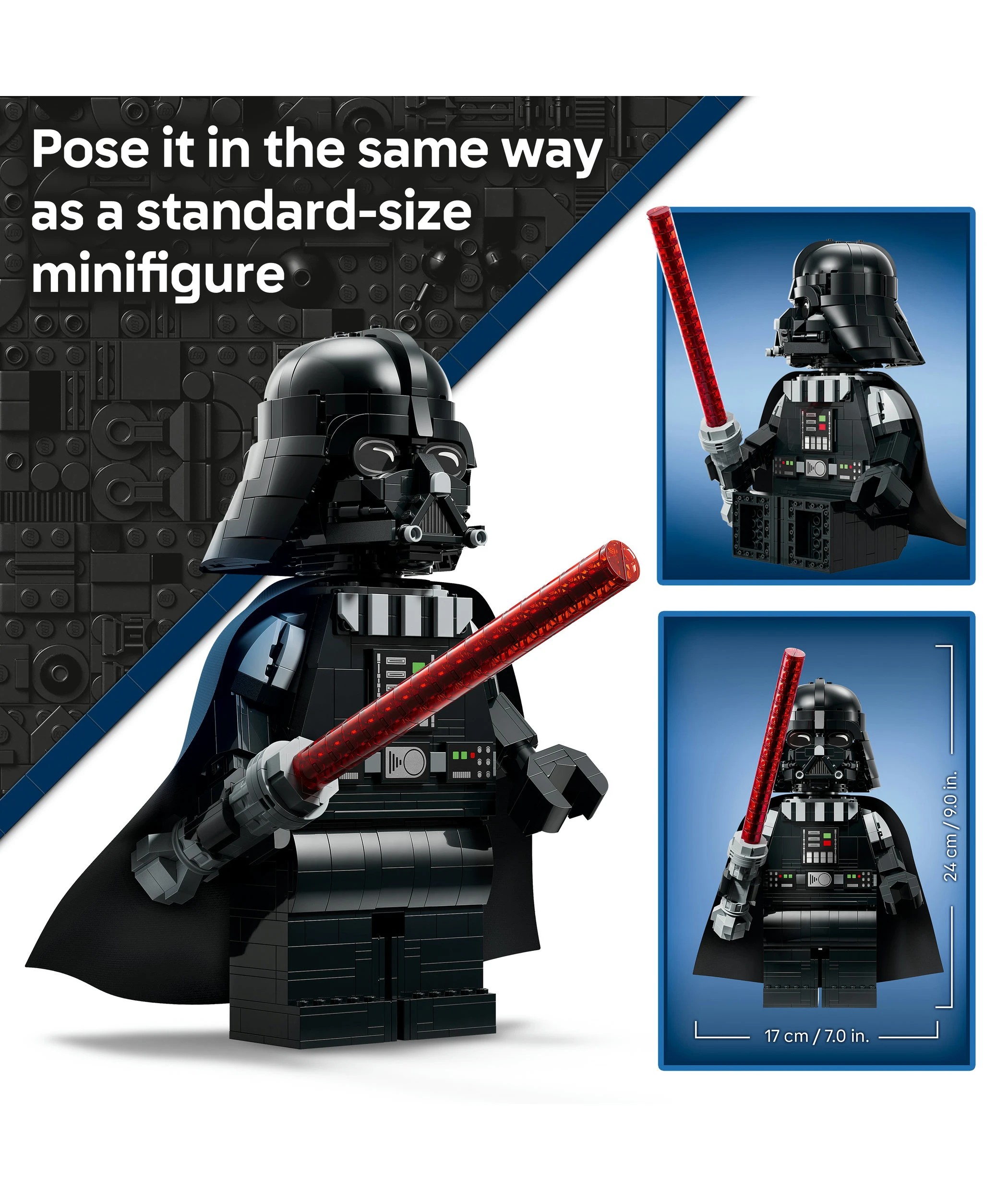 4 LEGO® Star Wars TM Up - Scaled Darth Vader™ Minifigure 75461 - Multi, 4 of 10