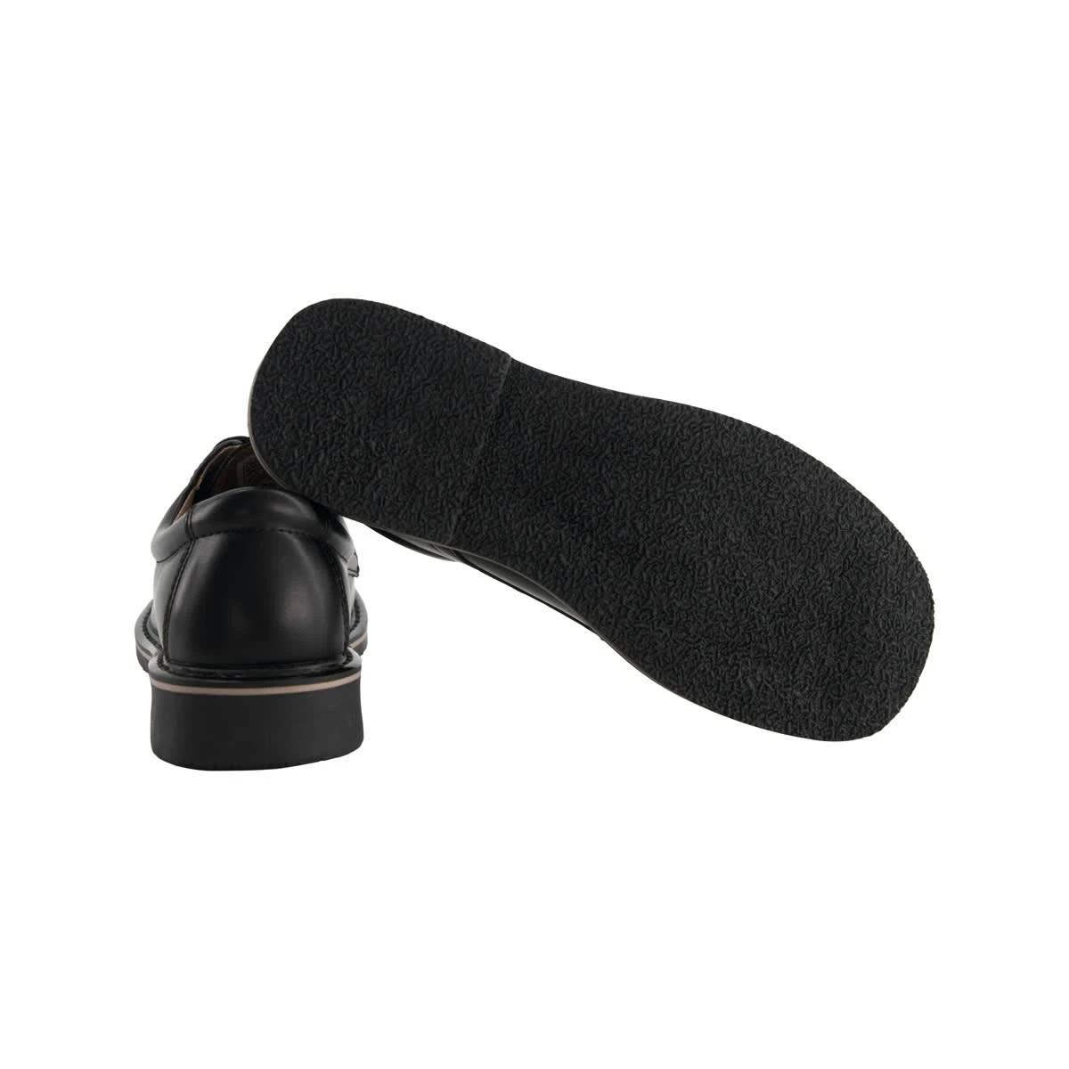 6 Classic Lace Up School Shoes Black, 6 of 6