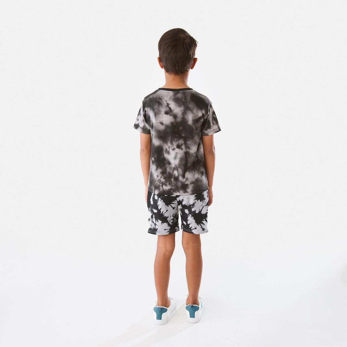 6 Tie-Dye Print T-shirt Black, 6 of 8