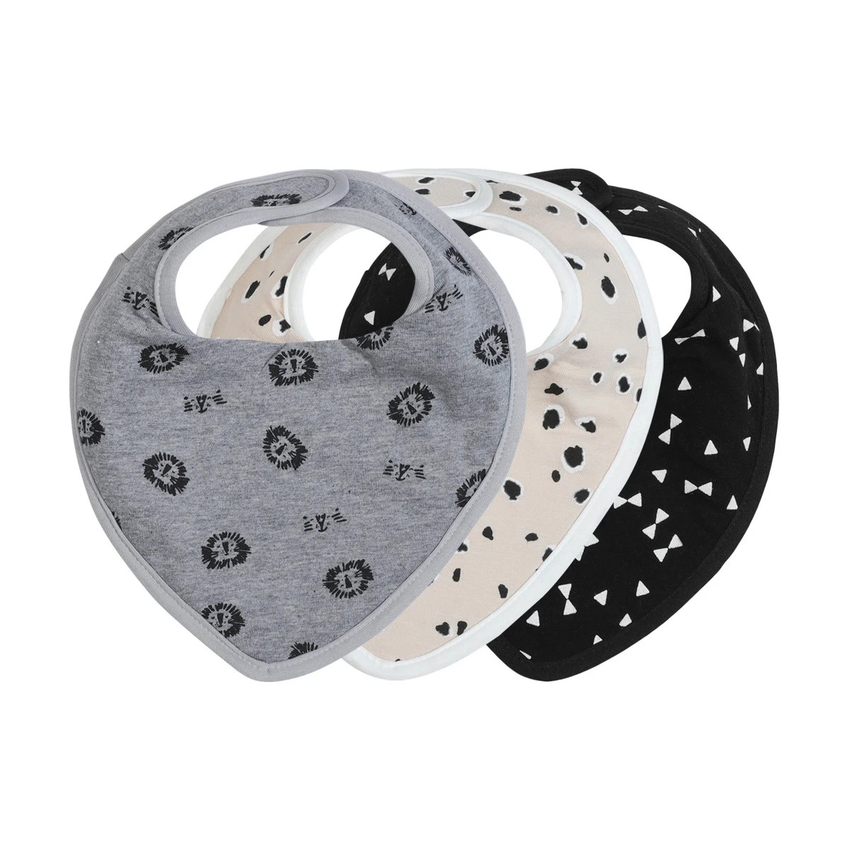 1 3 Pack Bandana Bibs - Lion, 1 of 4