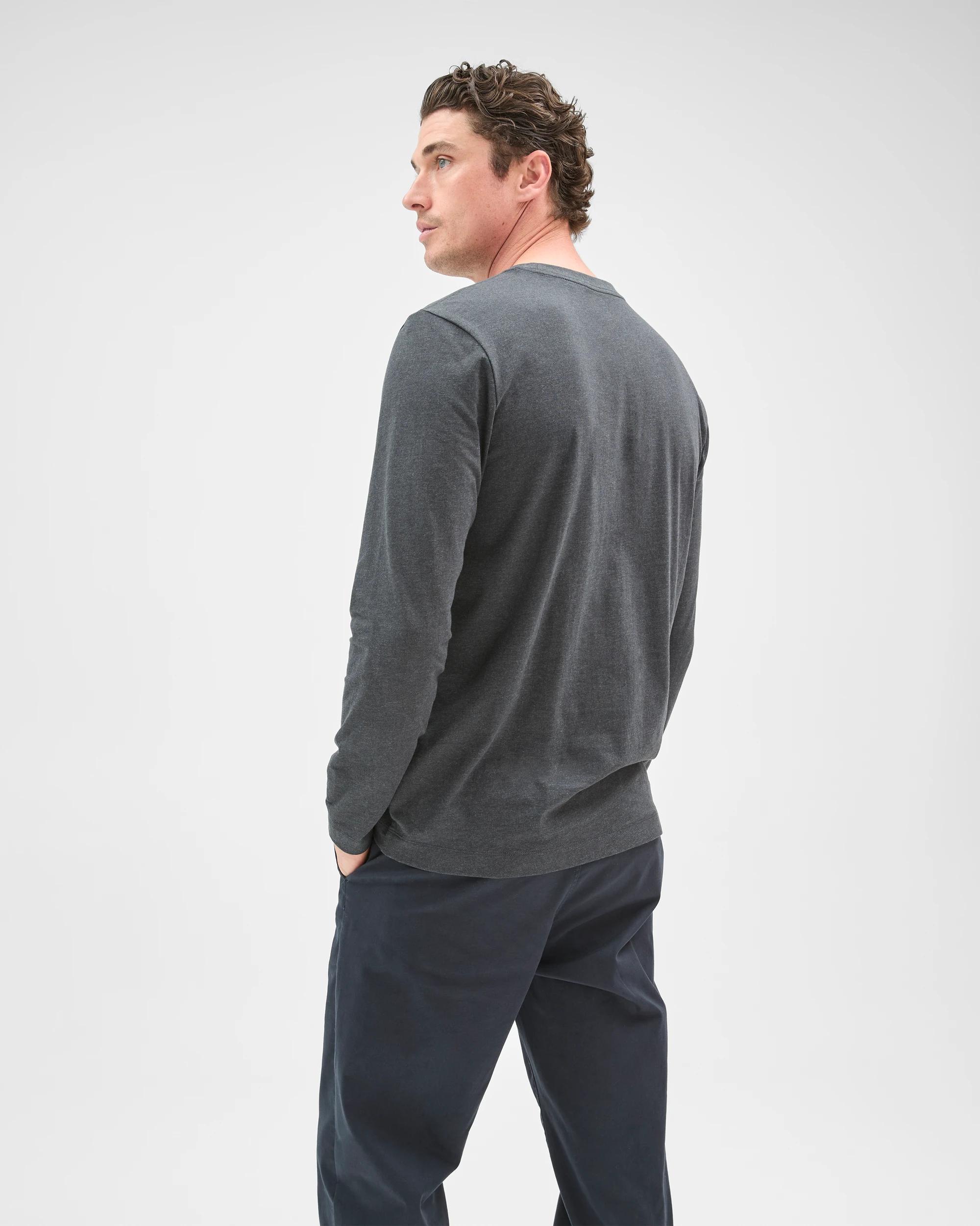8 Target Australian Cotton Long Sleeve T-Shirt CHARCOAL, 8 of 8