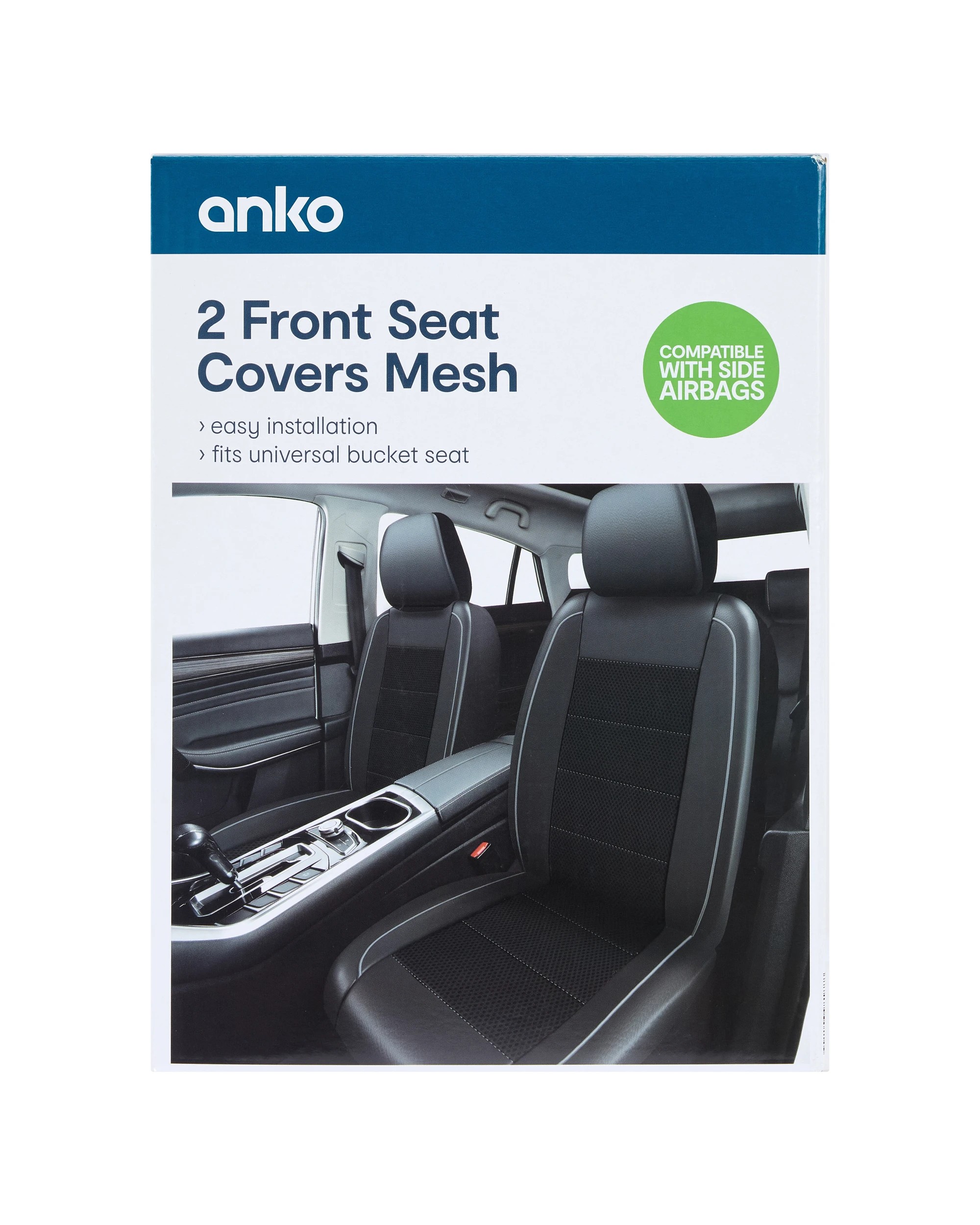 9 2 Front Seat Covers Mesh, 9 of 9