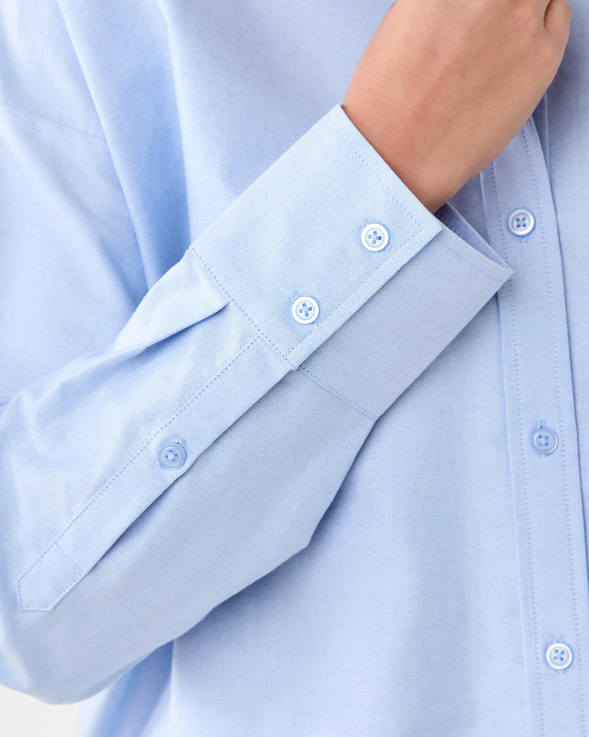 7 Long Sleeve Oxford Shirt Light Blue, 7 of 7