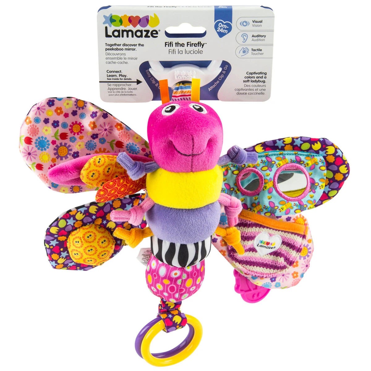1 Lamaze Fifi the Firefly Clip and Go Plush, 1 of 2