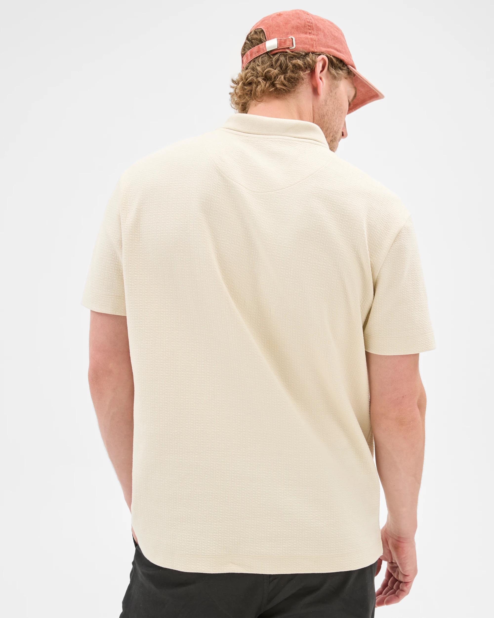 6 Target Australian Cotton Blend Textured Polo Shirt BIRCH, 6 of 6