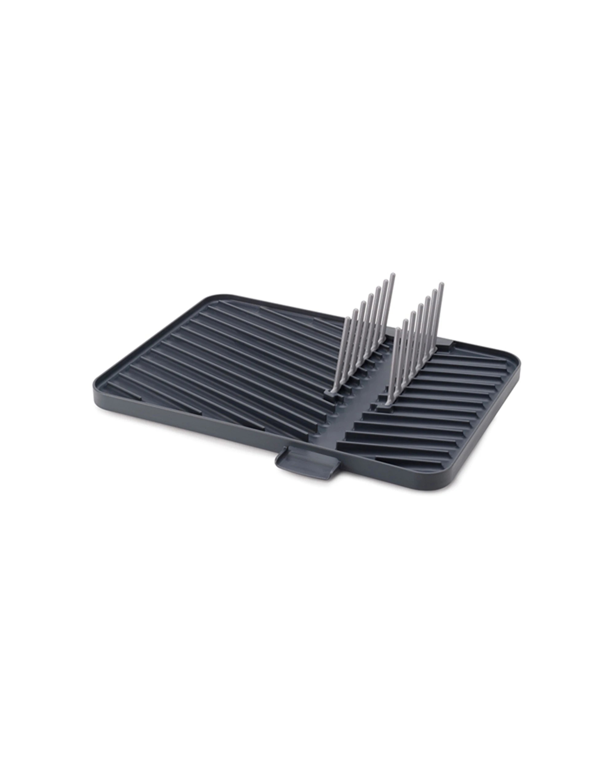 1 Joseph Joseph Flip Up Adjustable Draining Board With Pop-Up Plate Rack - Charcoal, 1 of 7