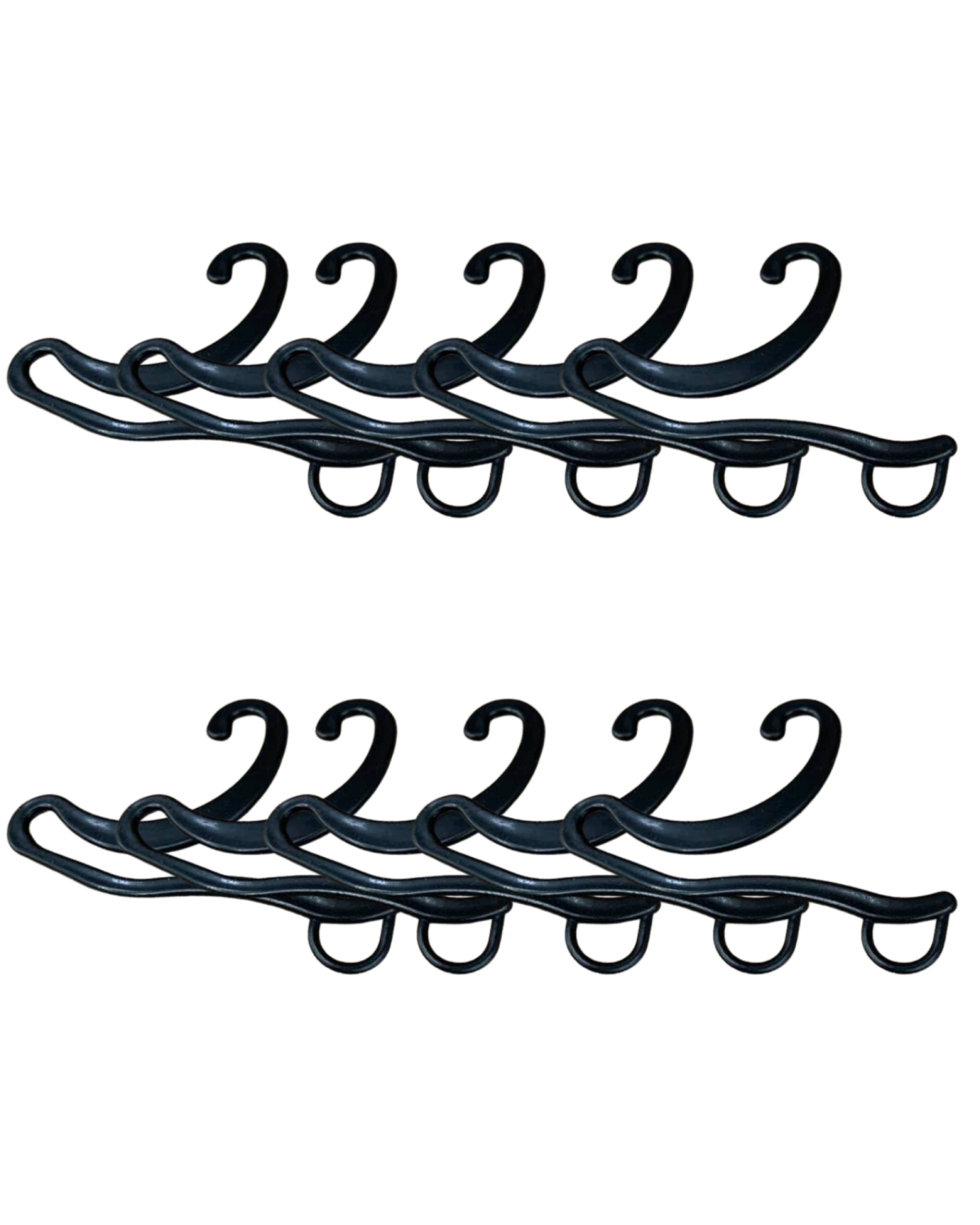 1 BR Home 10 Pack Socks Hangers in Black, 1 of 1