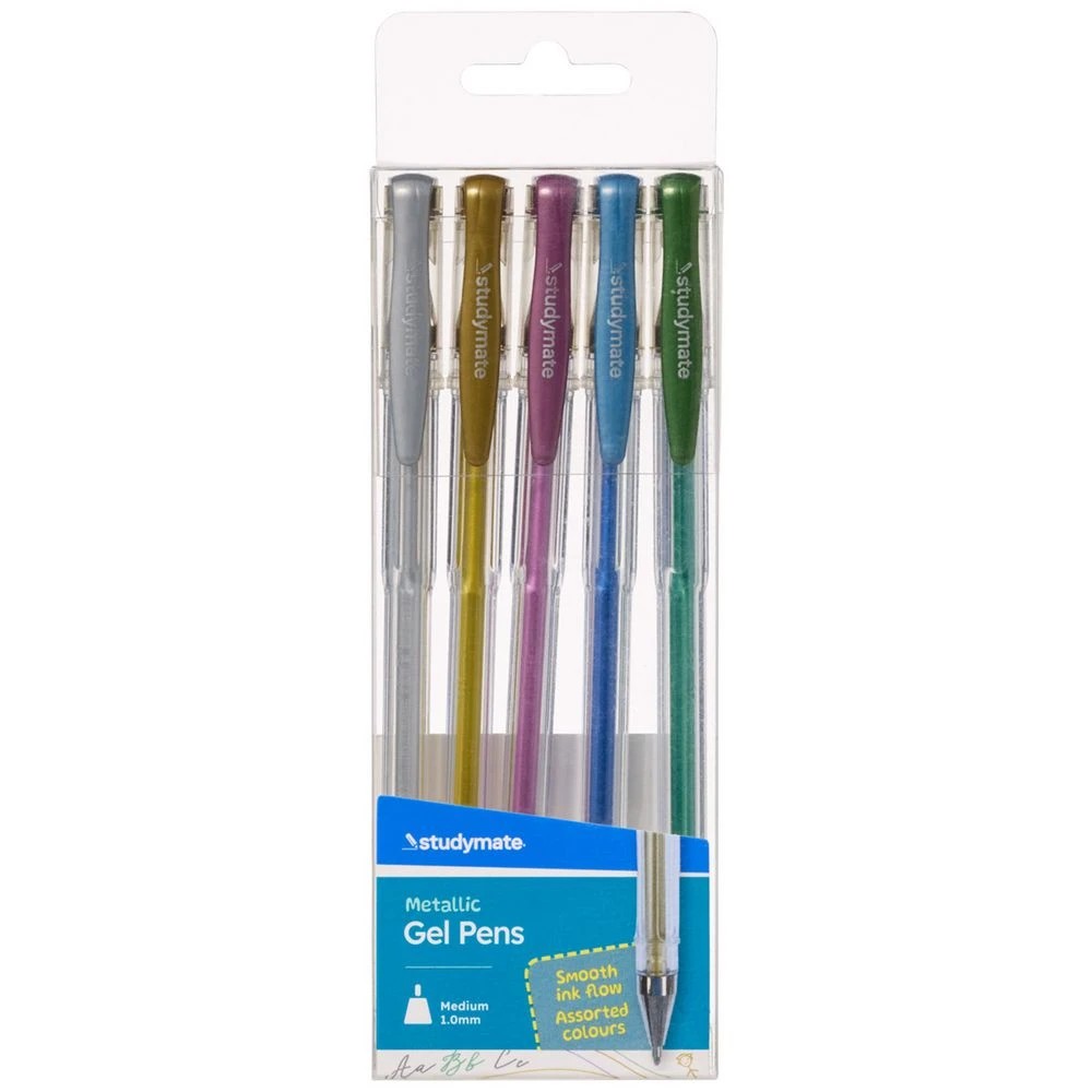 1 Studymate Gen Pen Metallic 5 Pack, 1 of 4