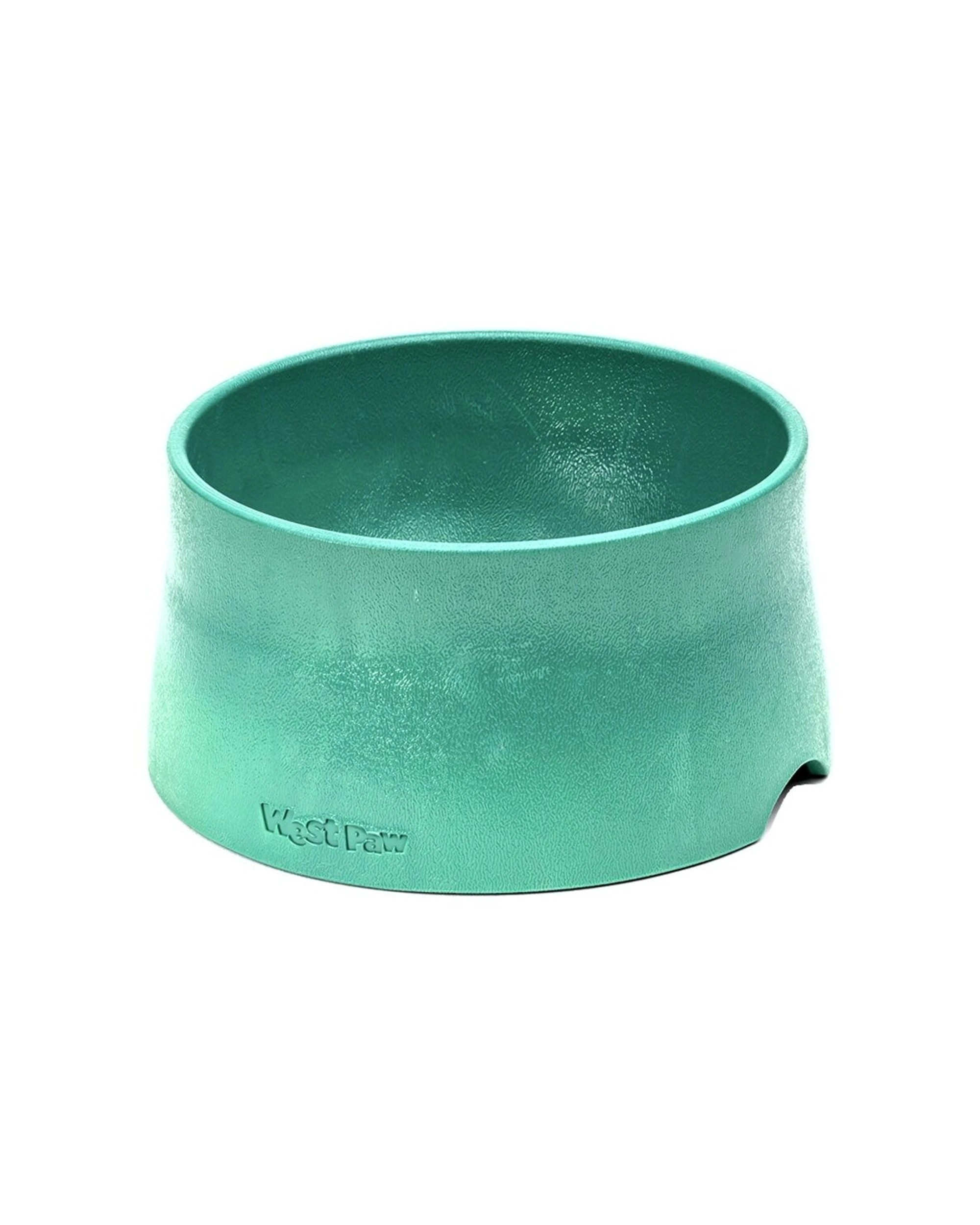 1 West Paw Non-Slip Pet Dog Feeding And Drinking Water Bowl 4 Cups Seaflex - Green, 1 of 3