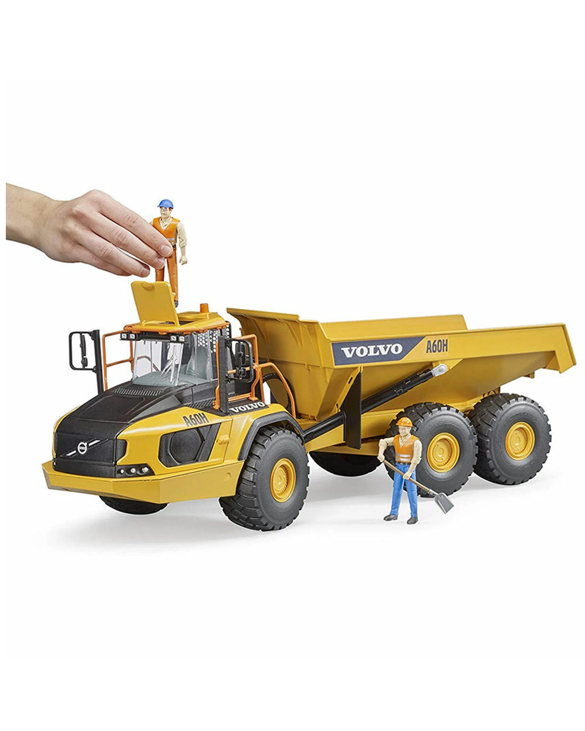 6 Bruder 1 16 Volvo A60h Construction Hauler Toy Dump Truck Yellow 3 Years - Yellow, 6 of 9