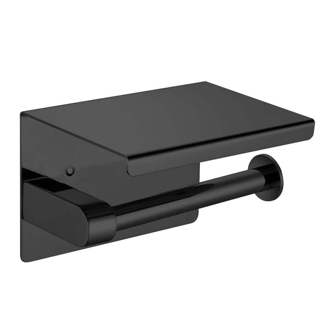 1 Traderight Toilet Paper Holder - Black, 1 of 7