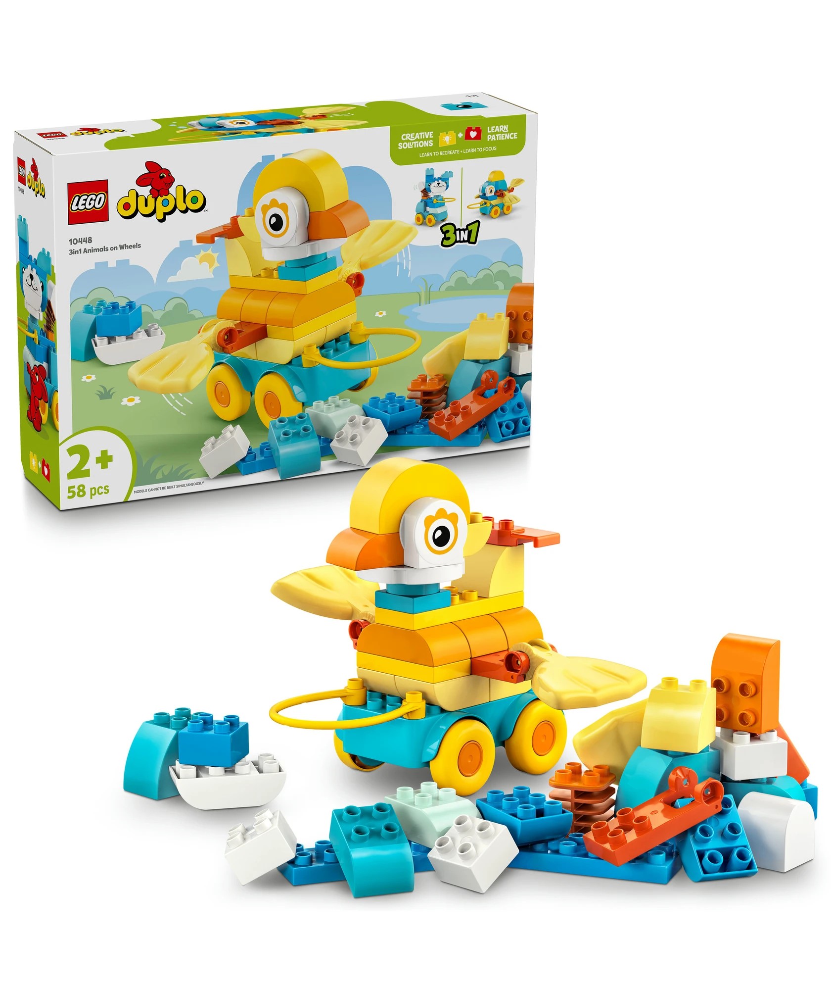 LEGO® DUPLO Town 3 - in - 1 Animals on Wheels 10448 - Multi - Kmart