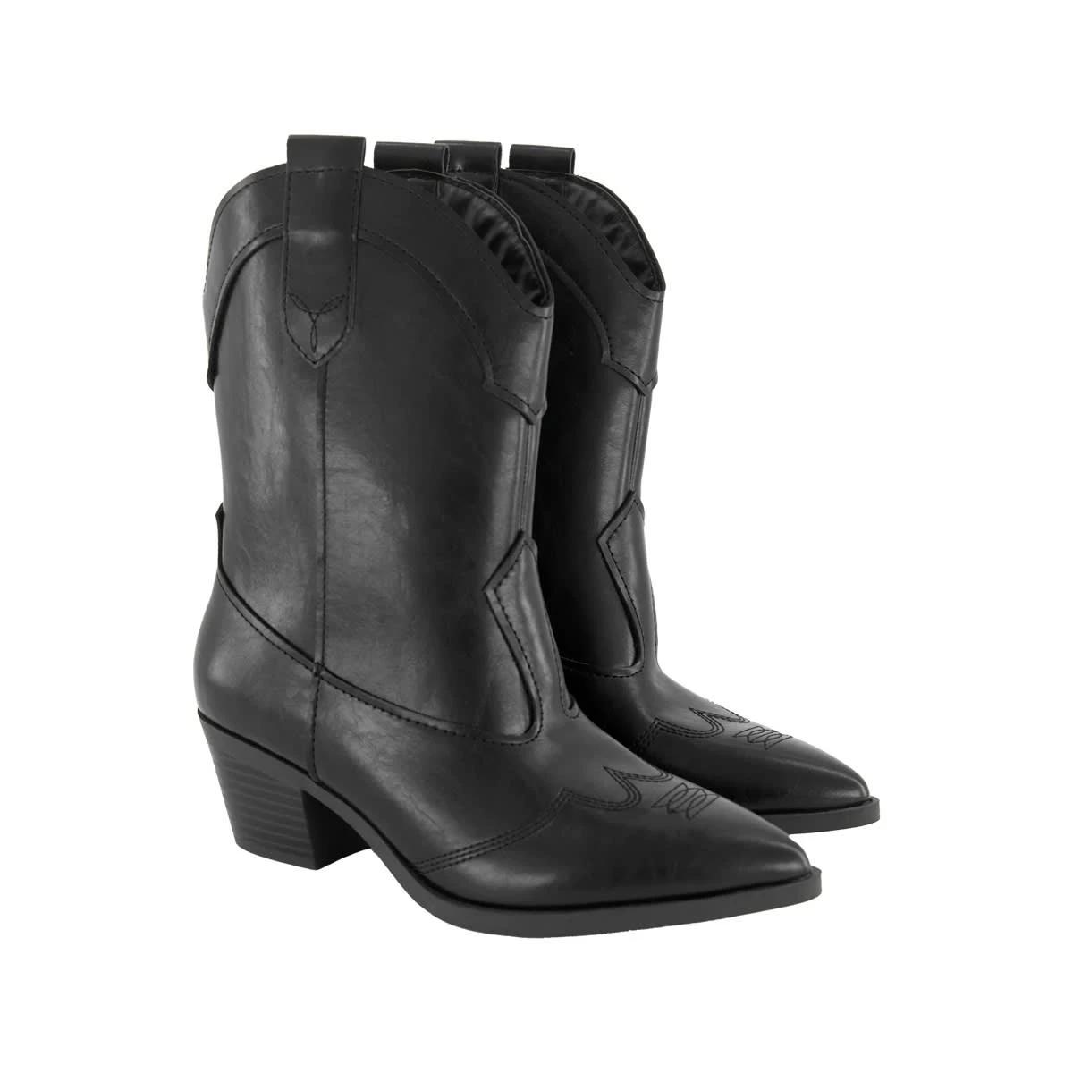 4 Long Cowboy Boots Black, 4 of 4