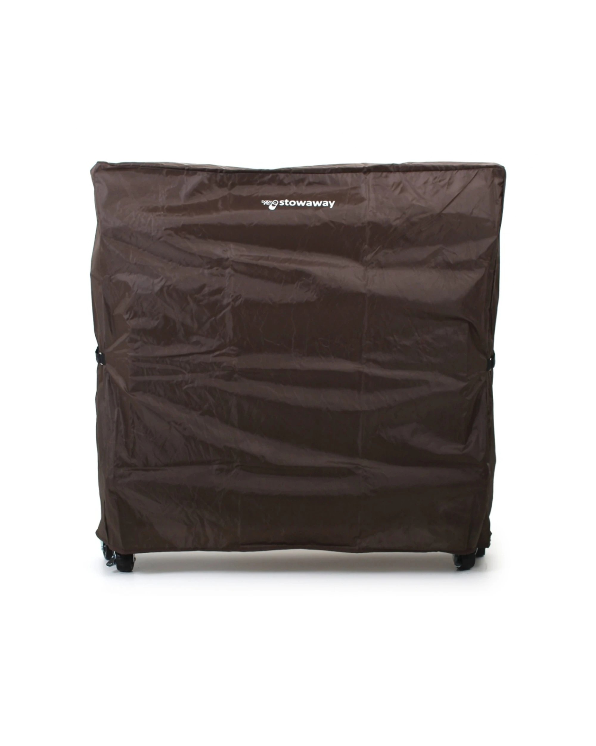 4 Veebee Stowaway Foldable Wooden Cot With Wheels Waterproof Mattress Fitt - White, 4 of 6