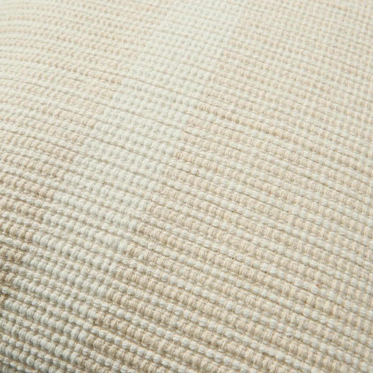 5 50cm Cushion Cover Woven - Beige, 5 of 6