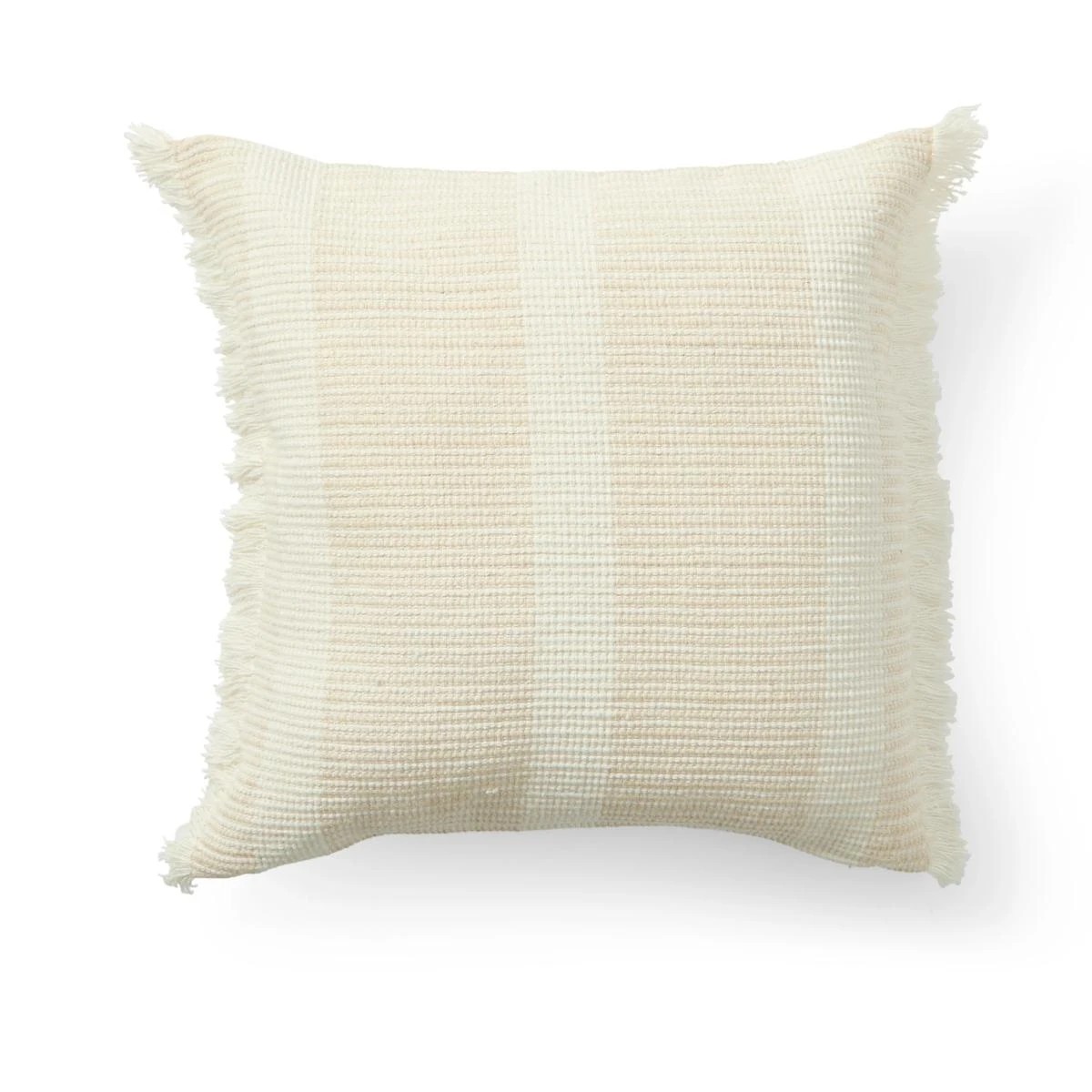 1 50cm Cushion Cover Woven - Beige, 1 of 6