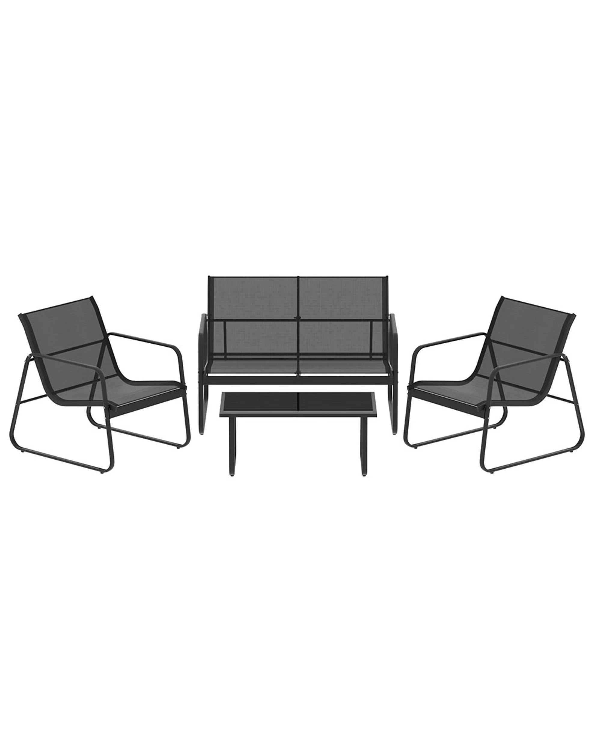 3 Gardeon Outdoor Sofa Set Lounge Setting
 - Black, 3 of 3